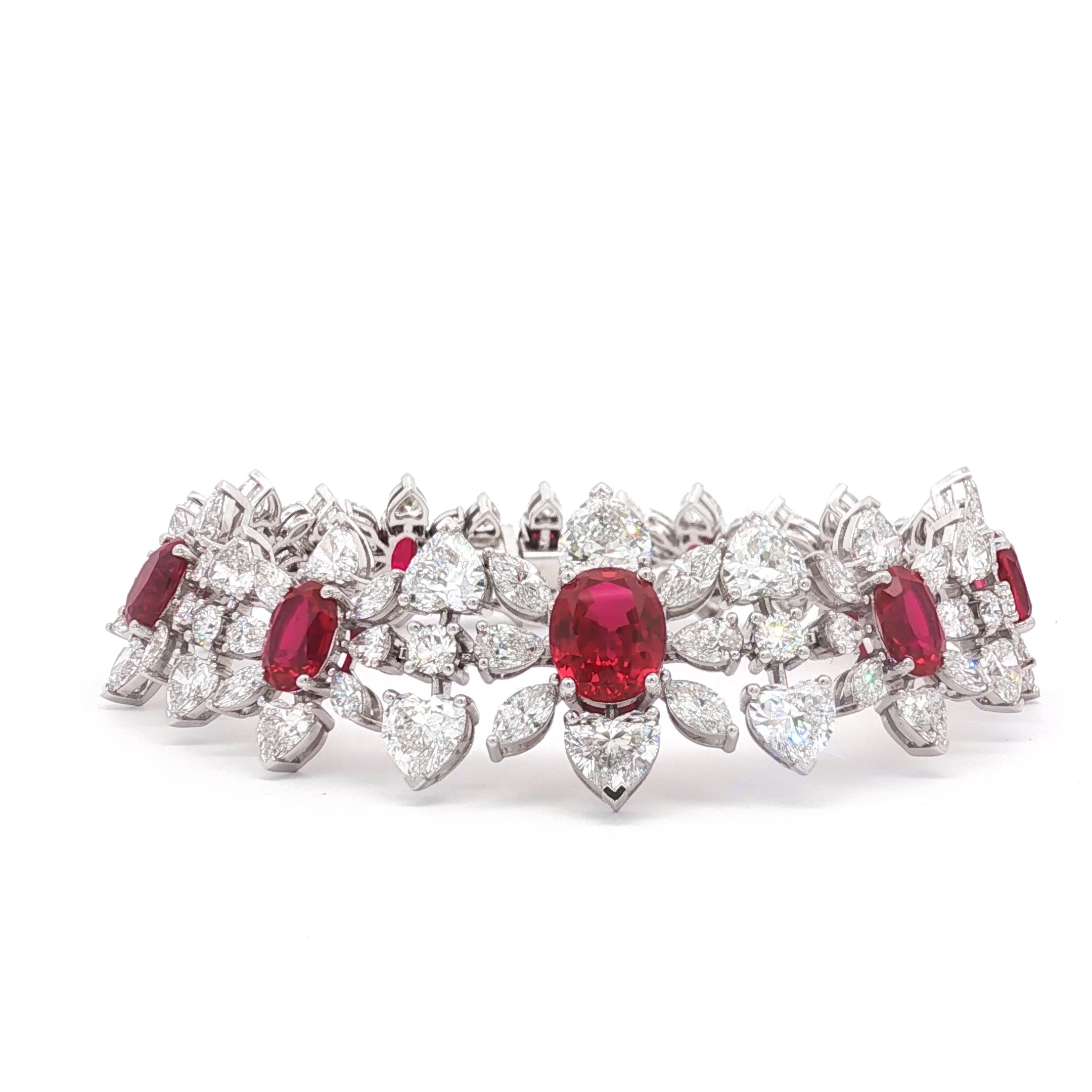 Oval Ruby Bracelet