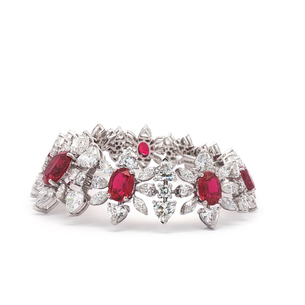 Oval Ruby Bracelet