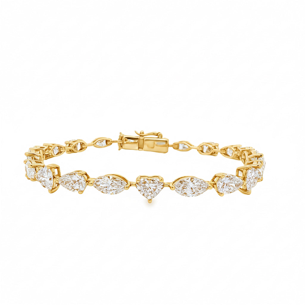 65pts Big Mixed Shape Tennis Bracelet