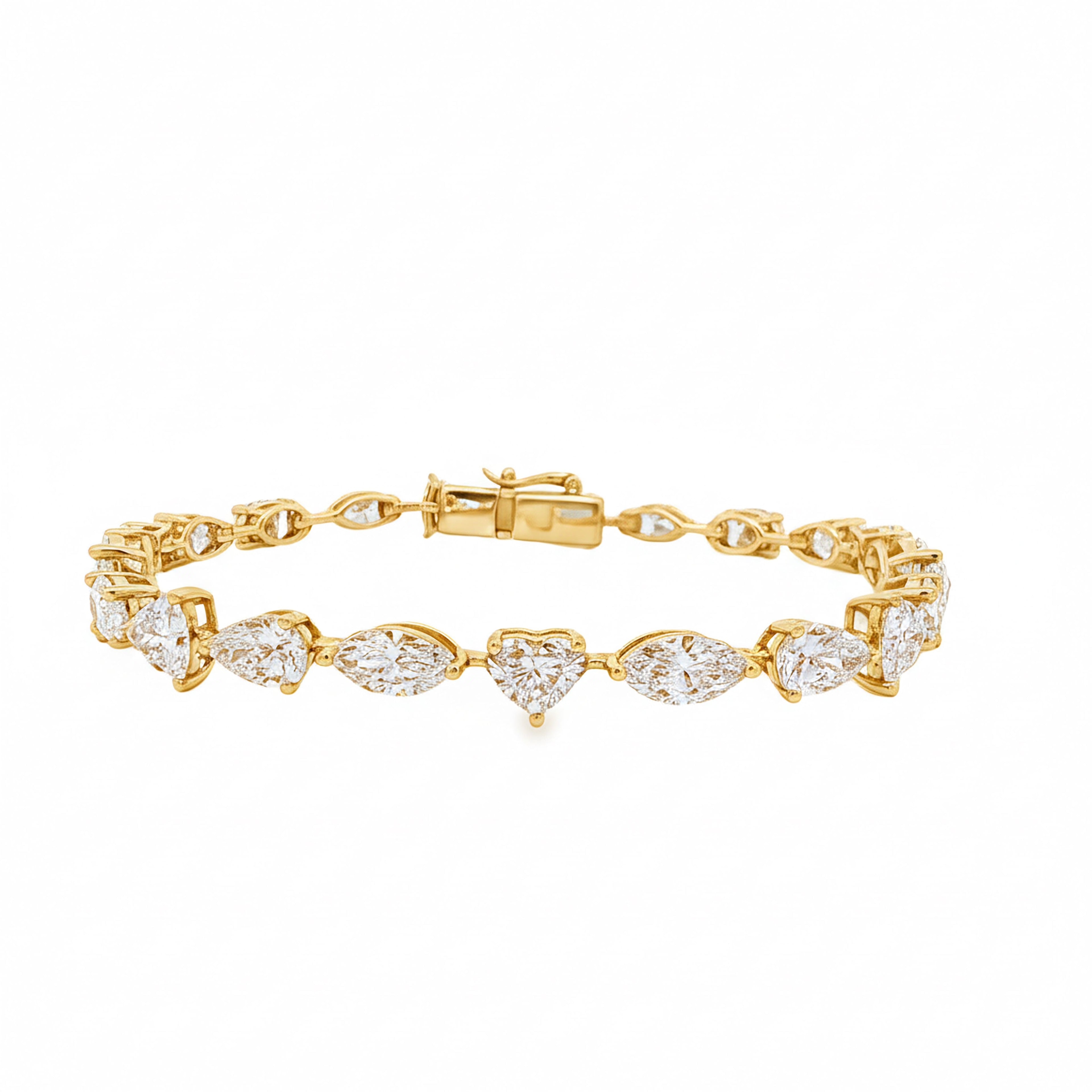 65pts Big Mixed Shape Tennis Bracelet