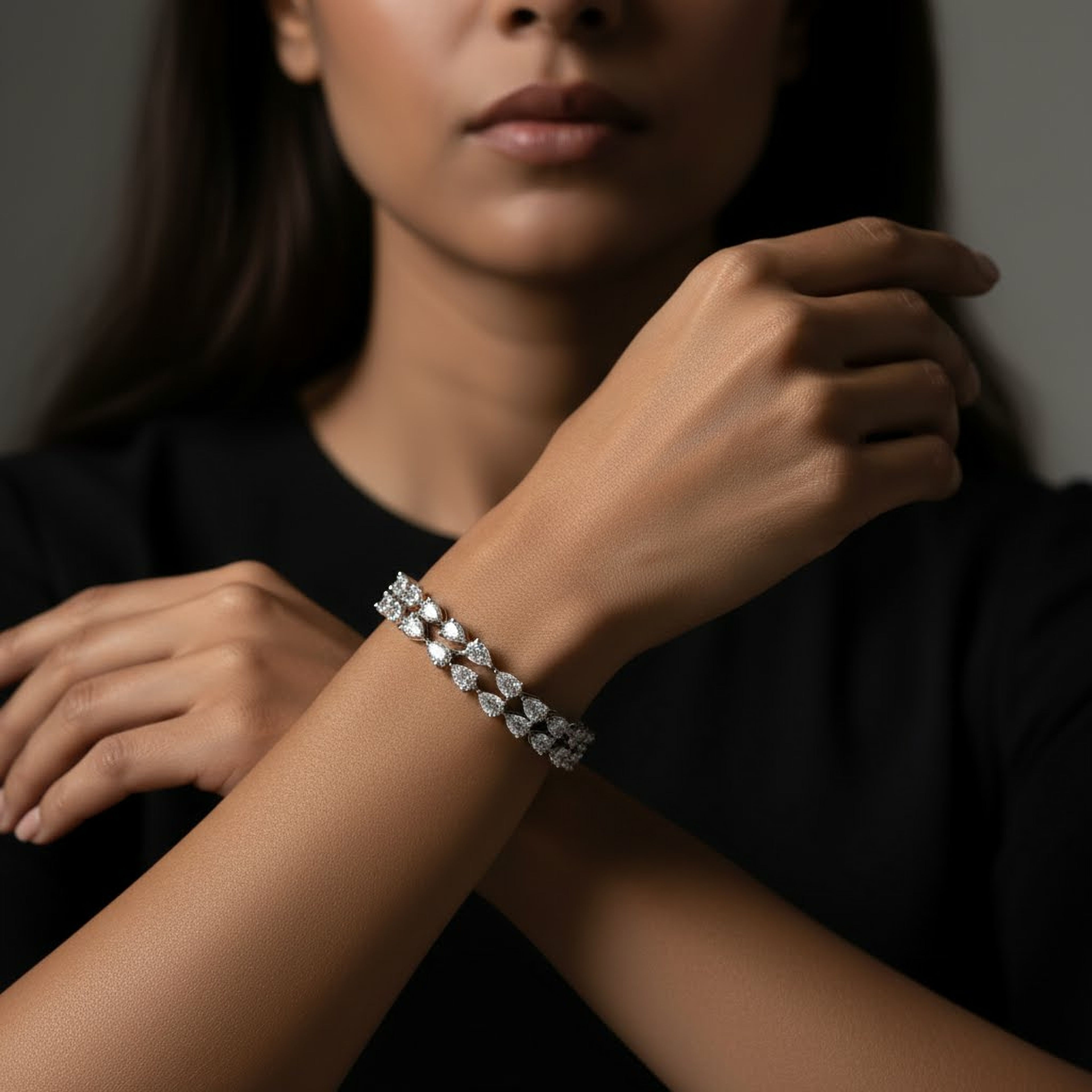 Pear x Round Harmony Bracelet