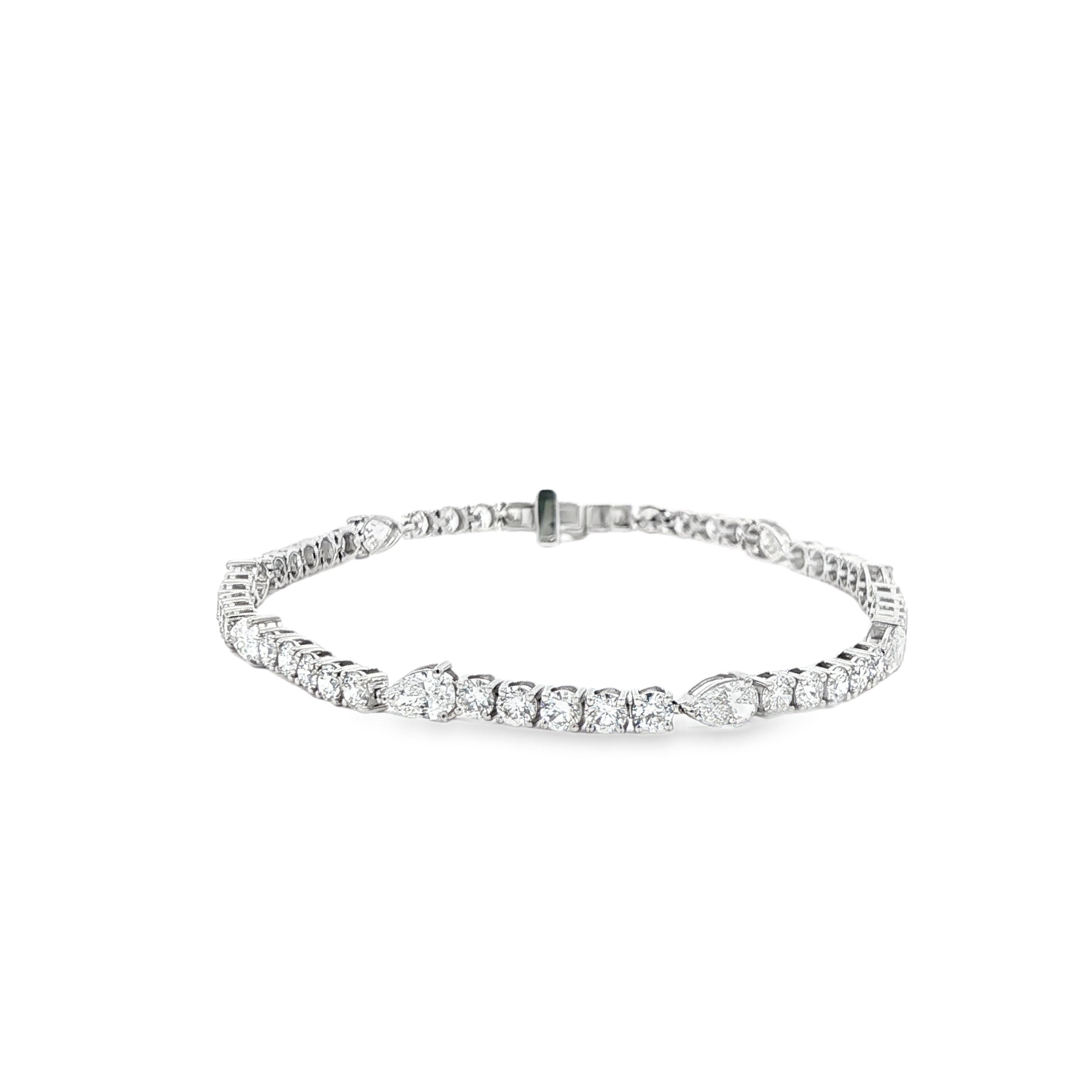 Pear x Round Tennis Bracelet