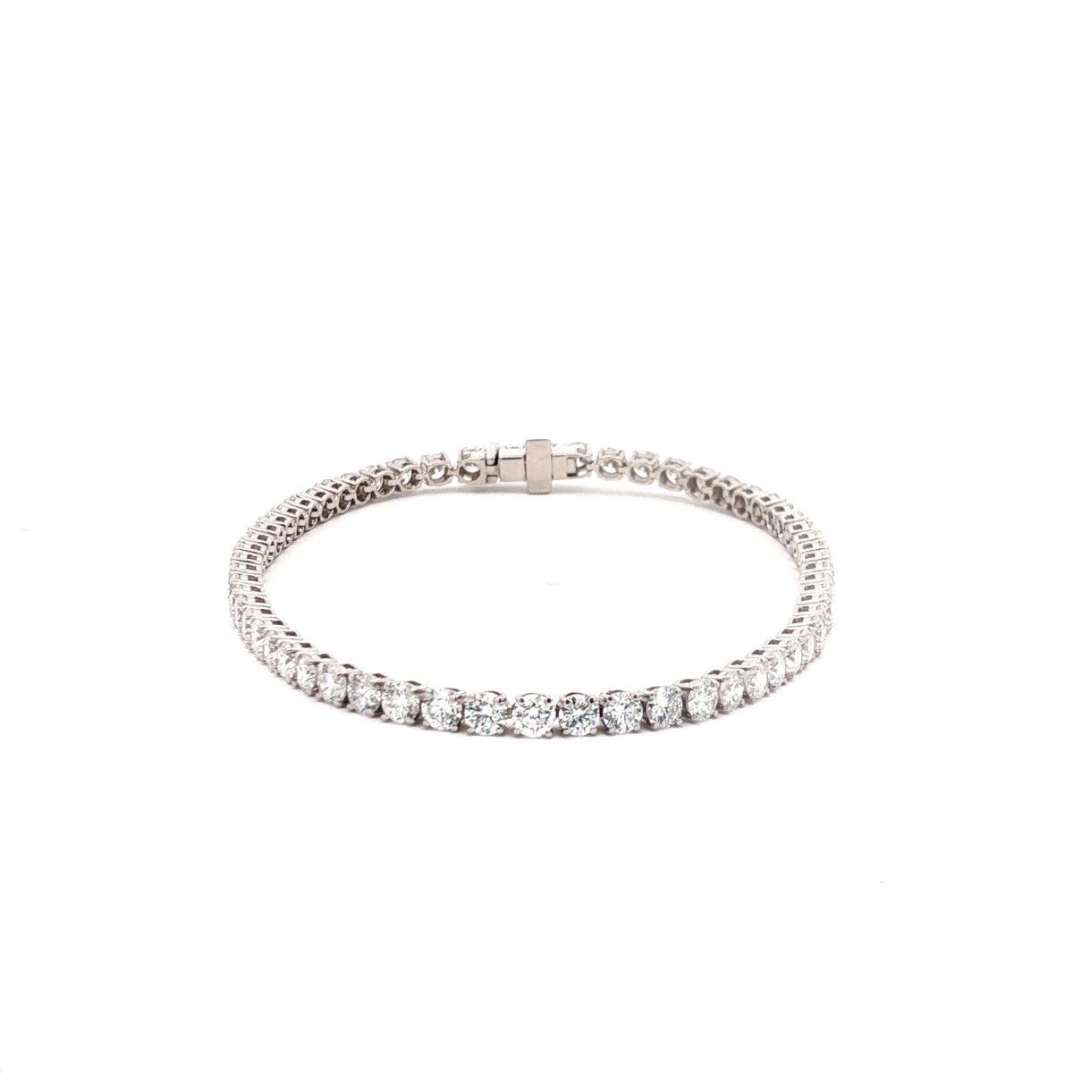 10pts Round Brilliant Cut Lab Diamond Tennis Bracelet