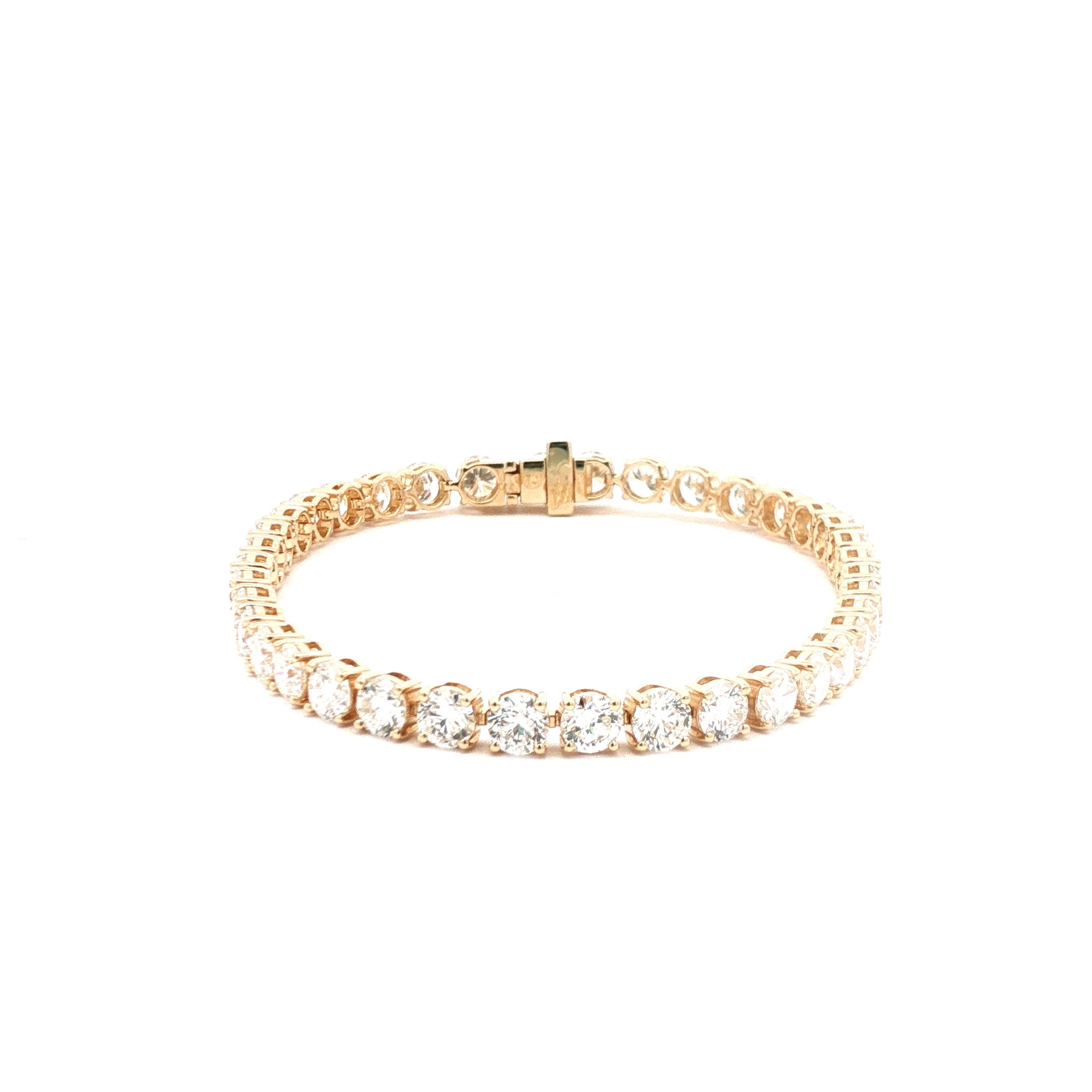30pts Round Brilliant Cut Lab Diamond Tennis Bracelet