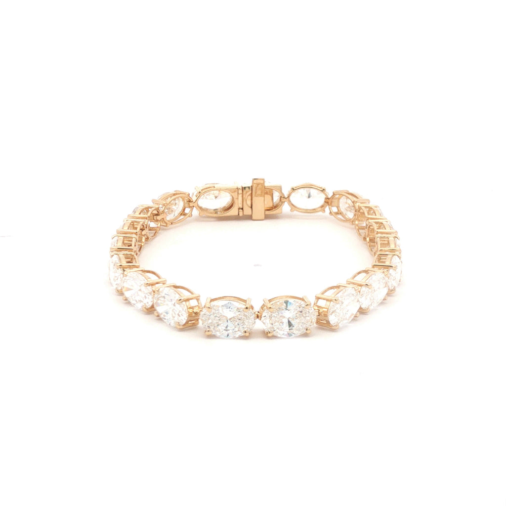 1ct Oval Tennis Bracelet (sideways)