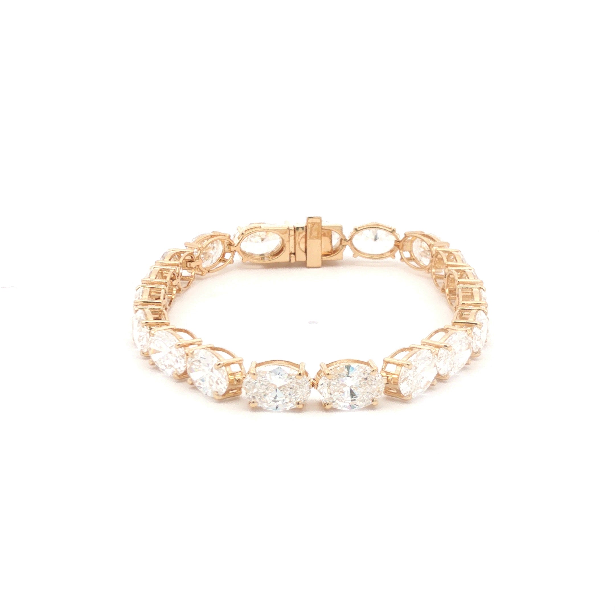 1ct Oval Tennis Bracelet (sideways)