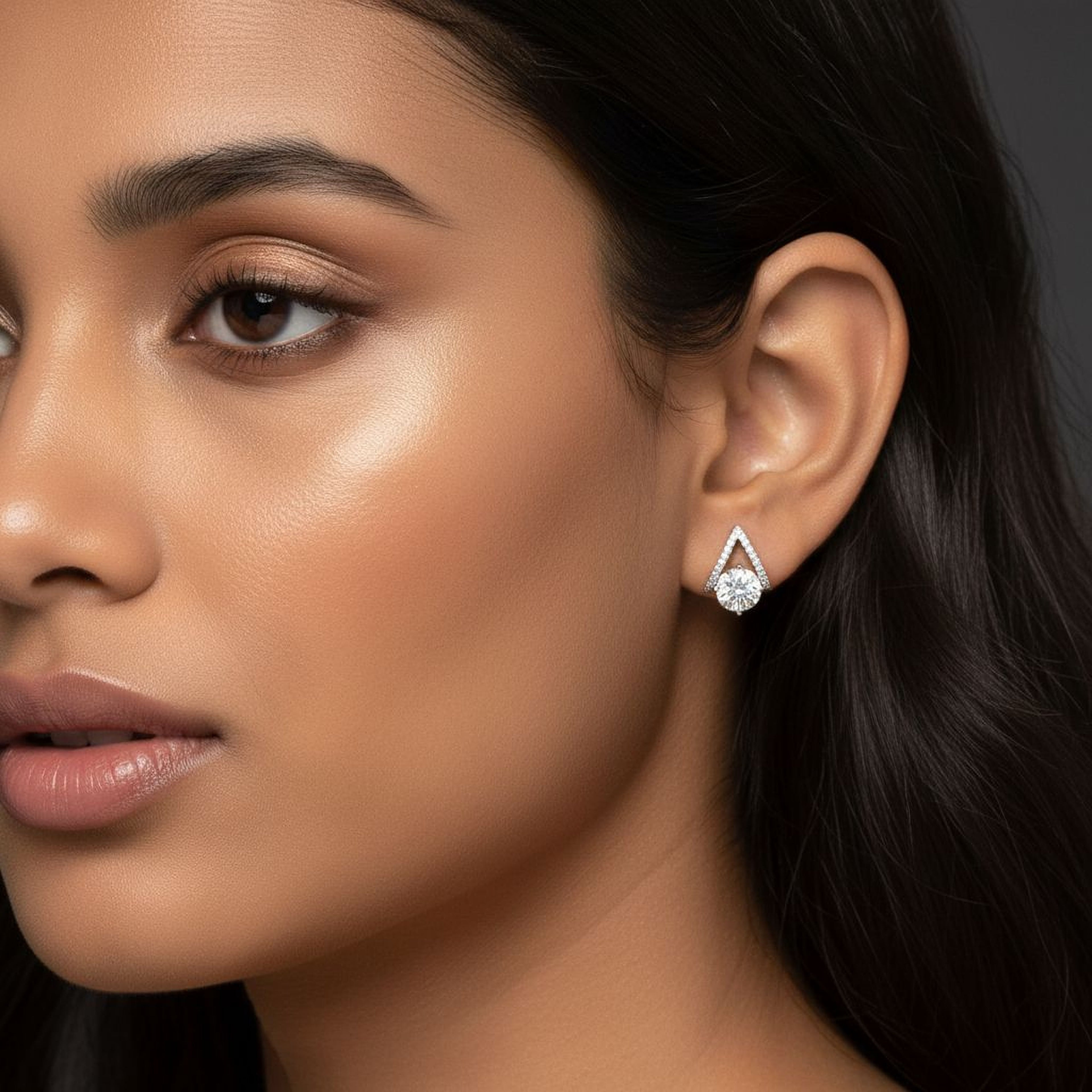 1.5ct Floating Round Earrings