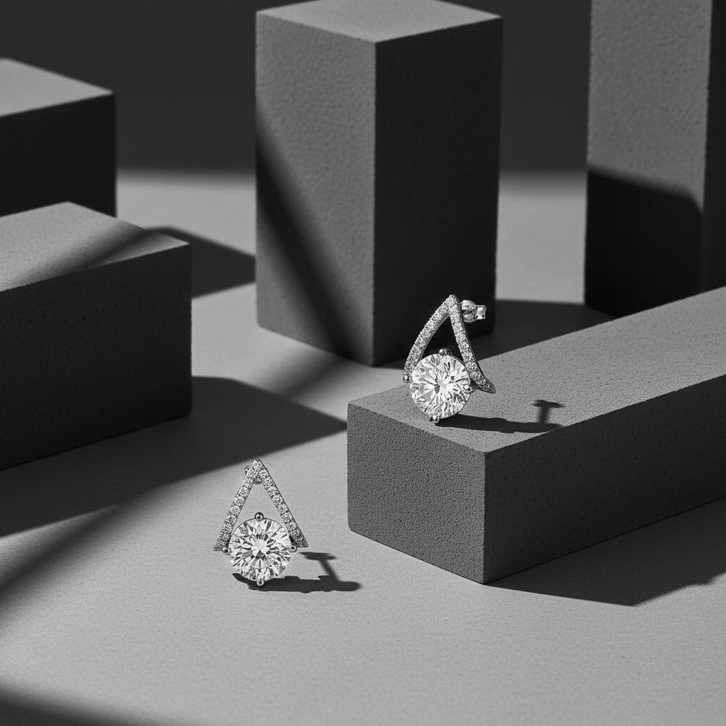 1.5ct Floating Round Earrings