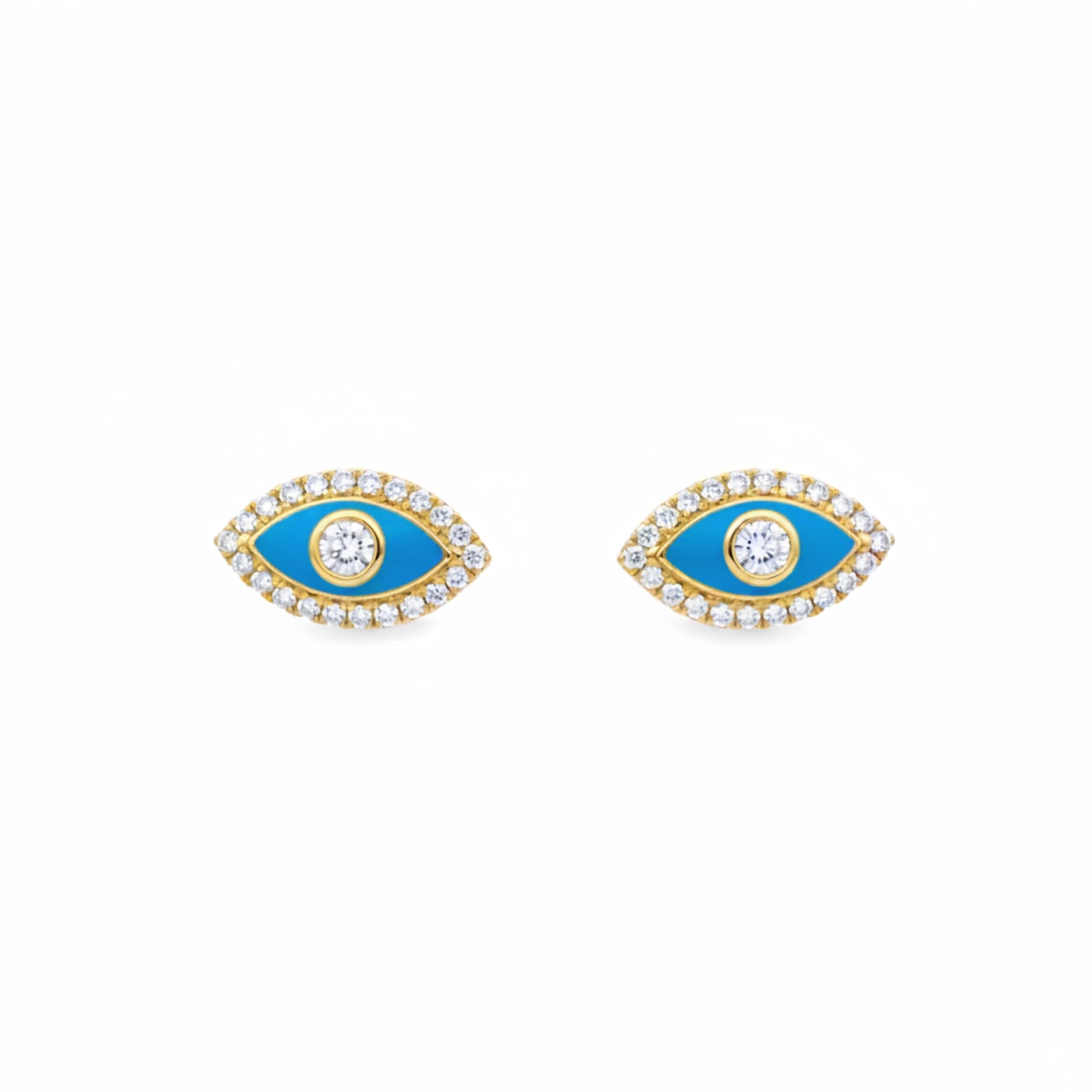 Evil Eye Enamel Earrings