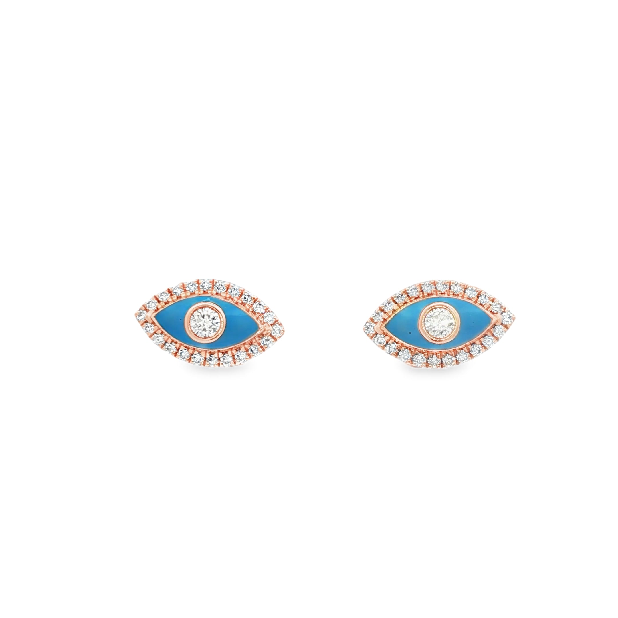 Evil Eye Enamel Earrings