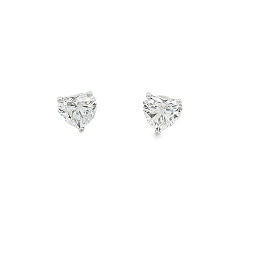 1.5ct Heart Studs