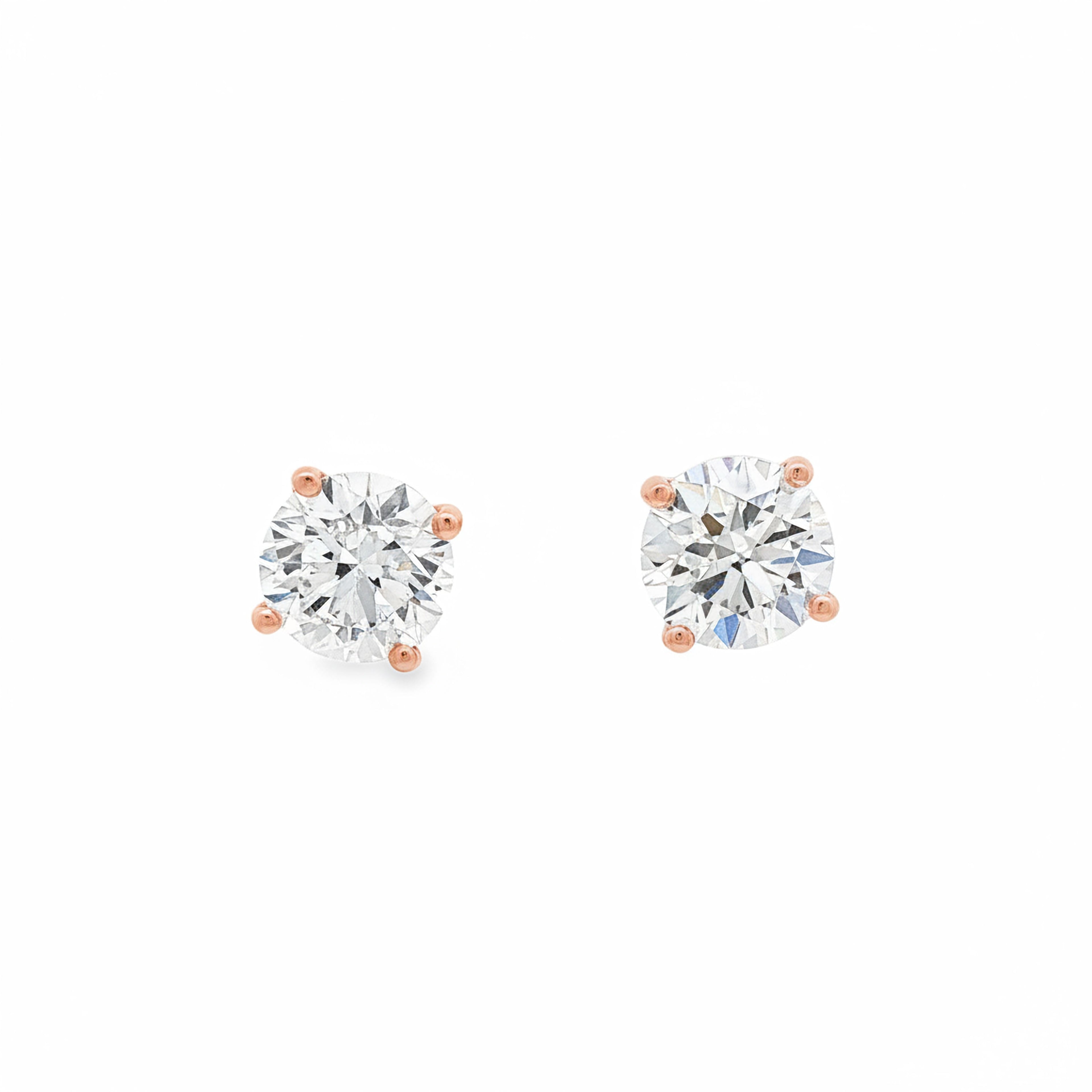 2.5ct Round Studs