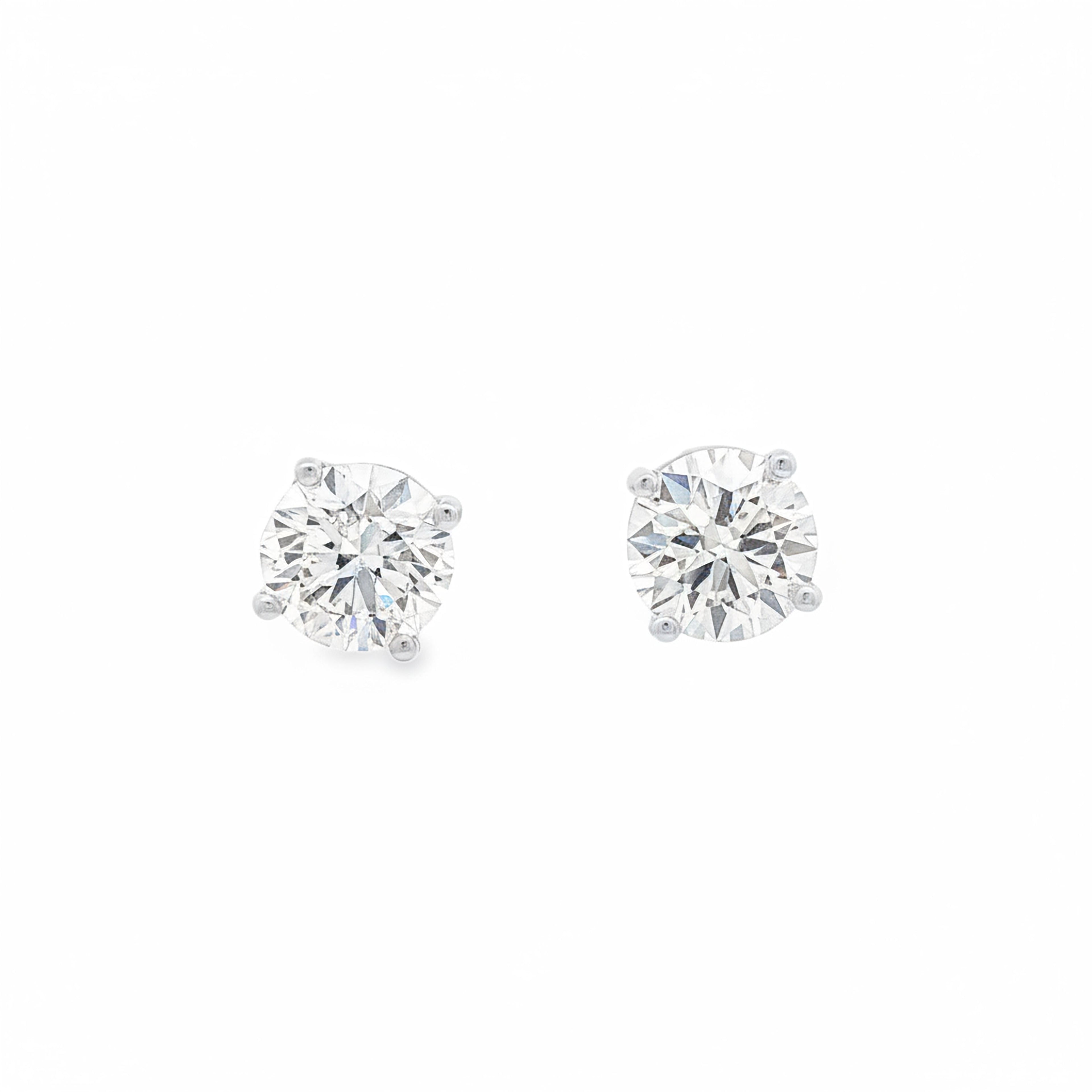 2.5ct Round Studs