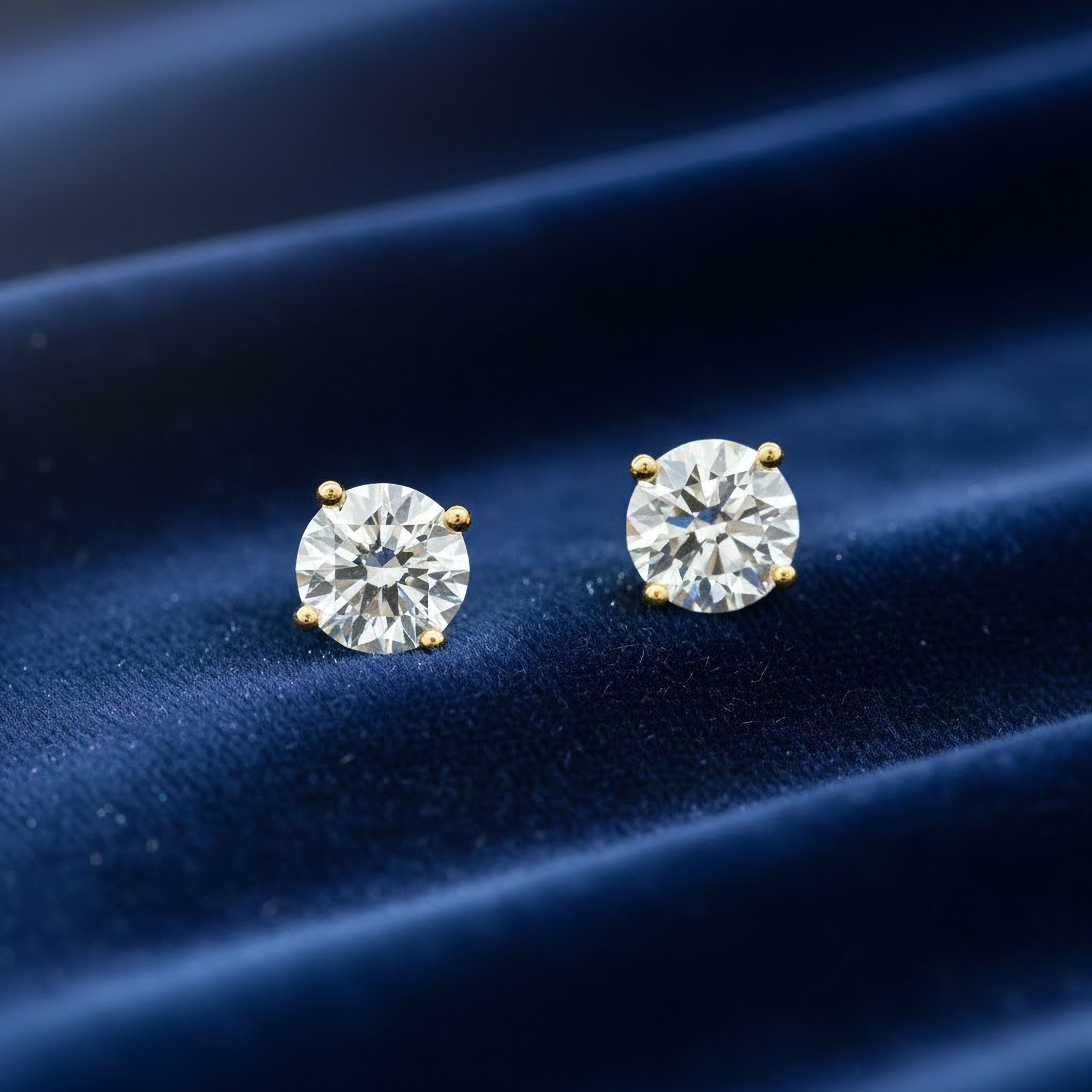 1.5ct Round Studs