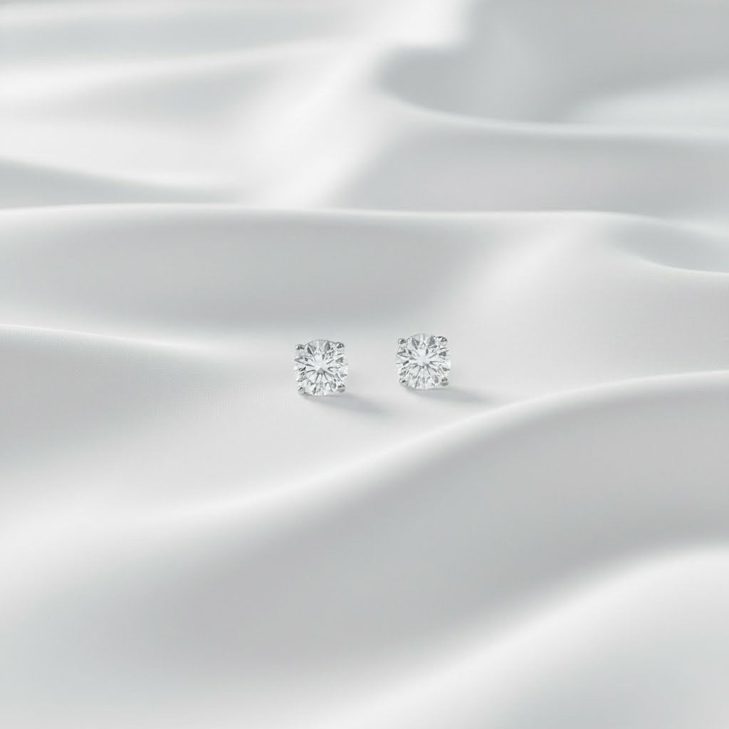 2ct Round Studs