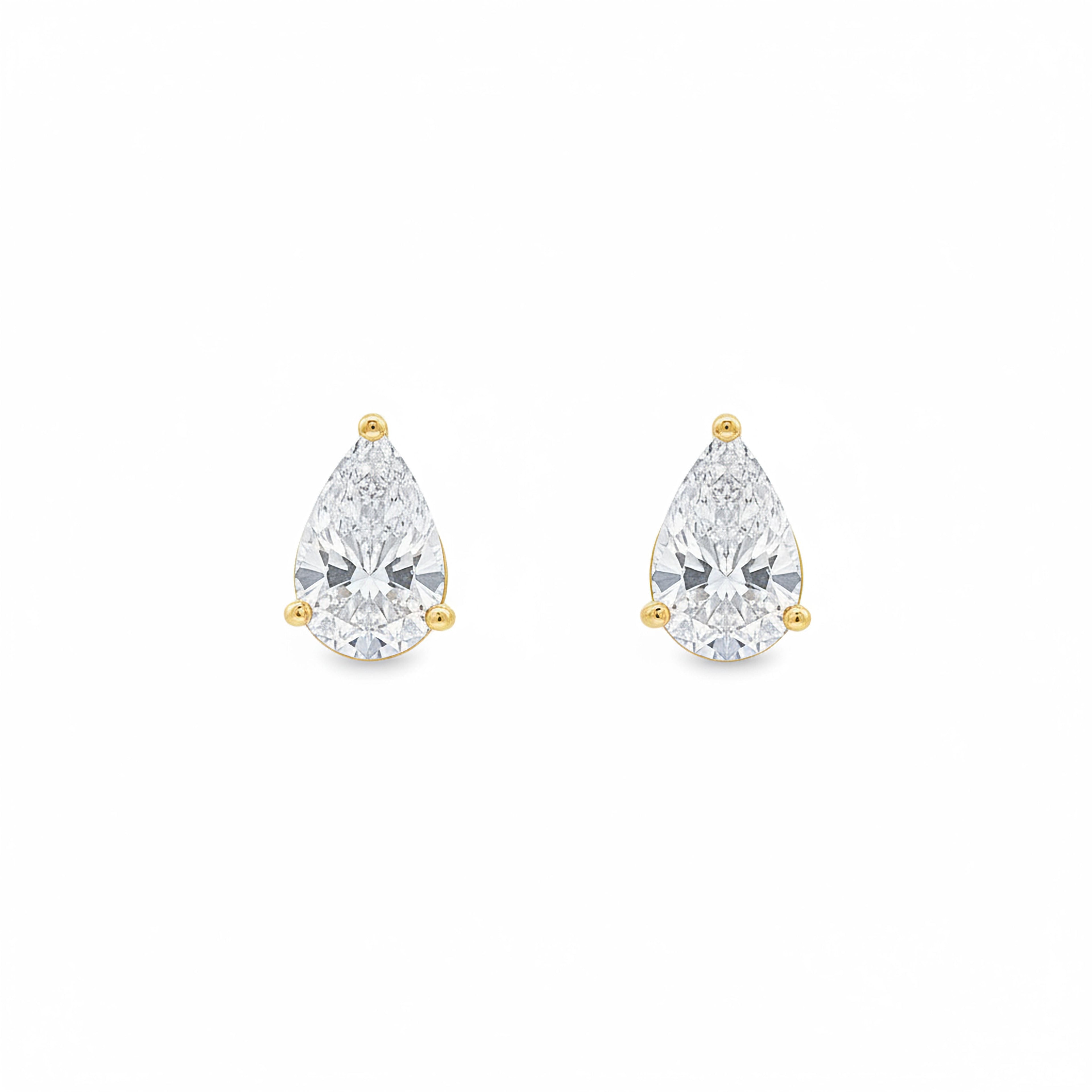 1.5ct Pear Studs