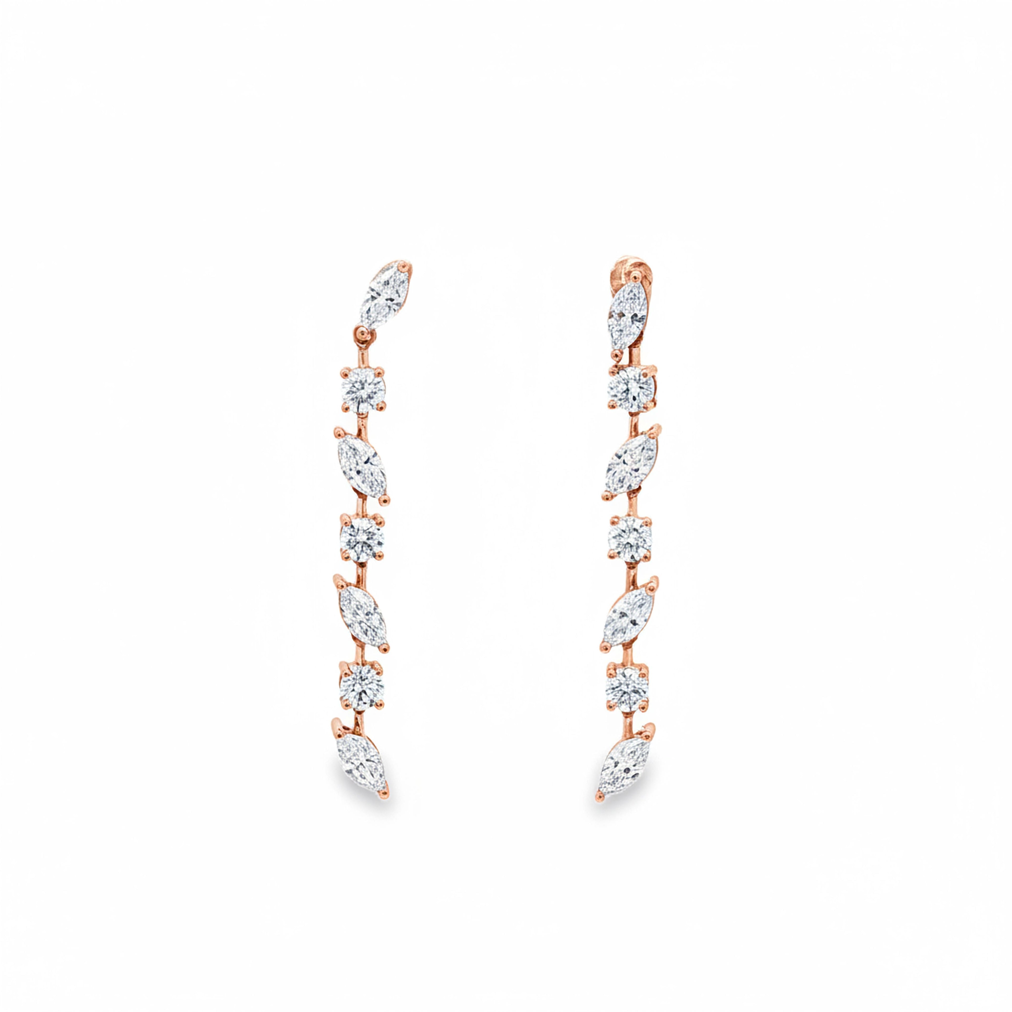 Multi-Shape Dangling Earrings