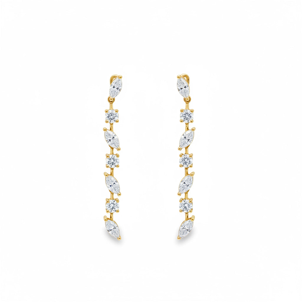 Multi-Shape Dangling Earrings