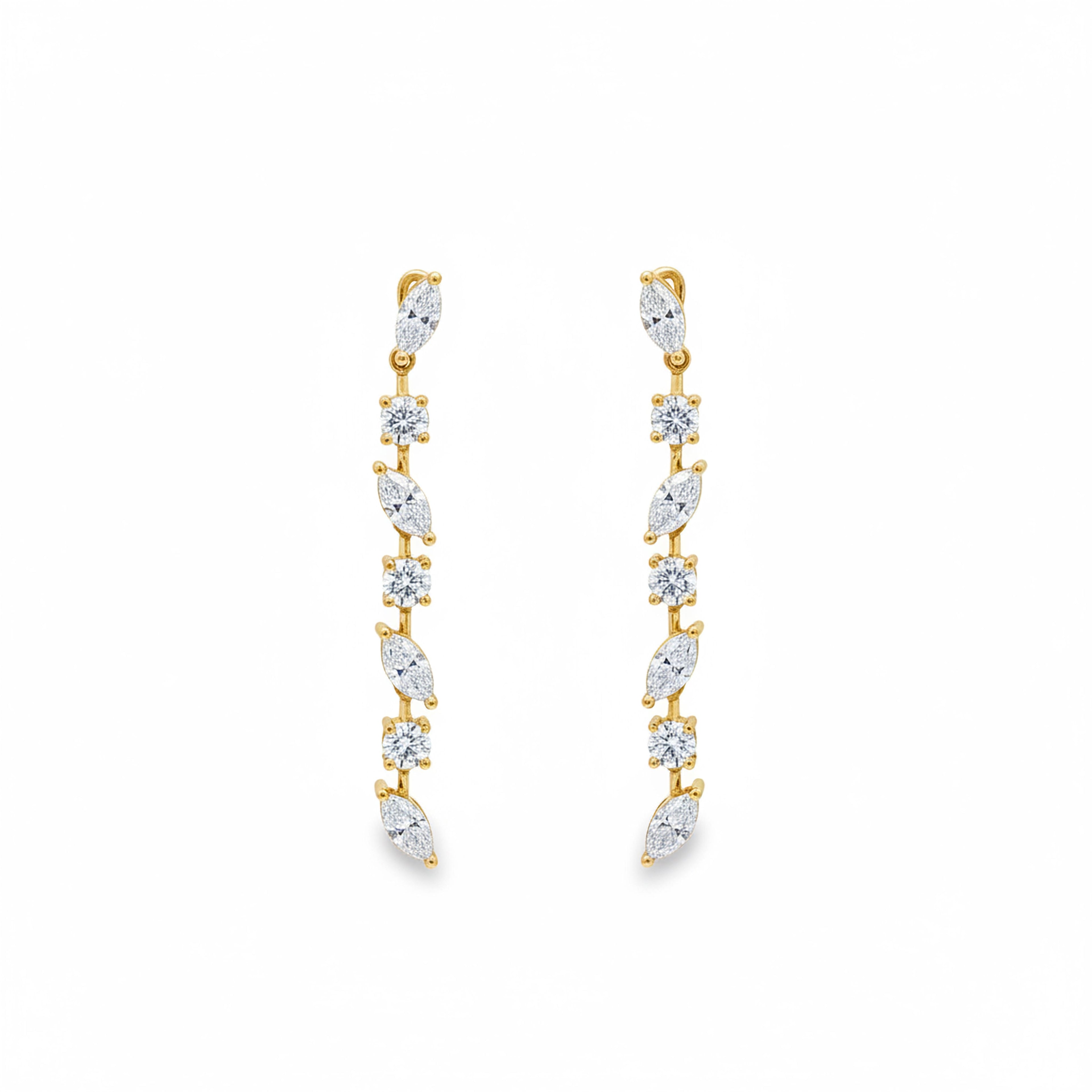 Multi-Shape Dangling Earrings