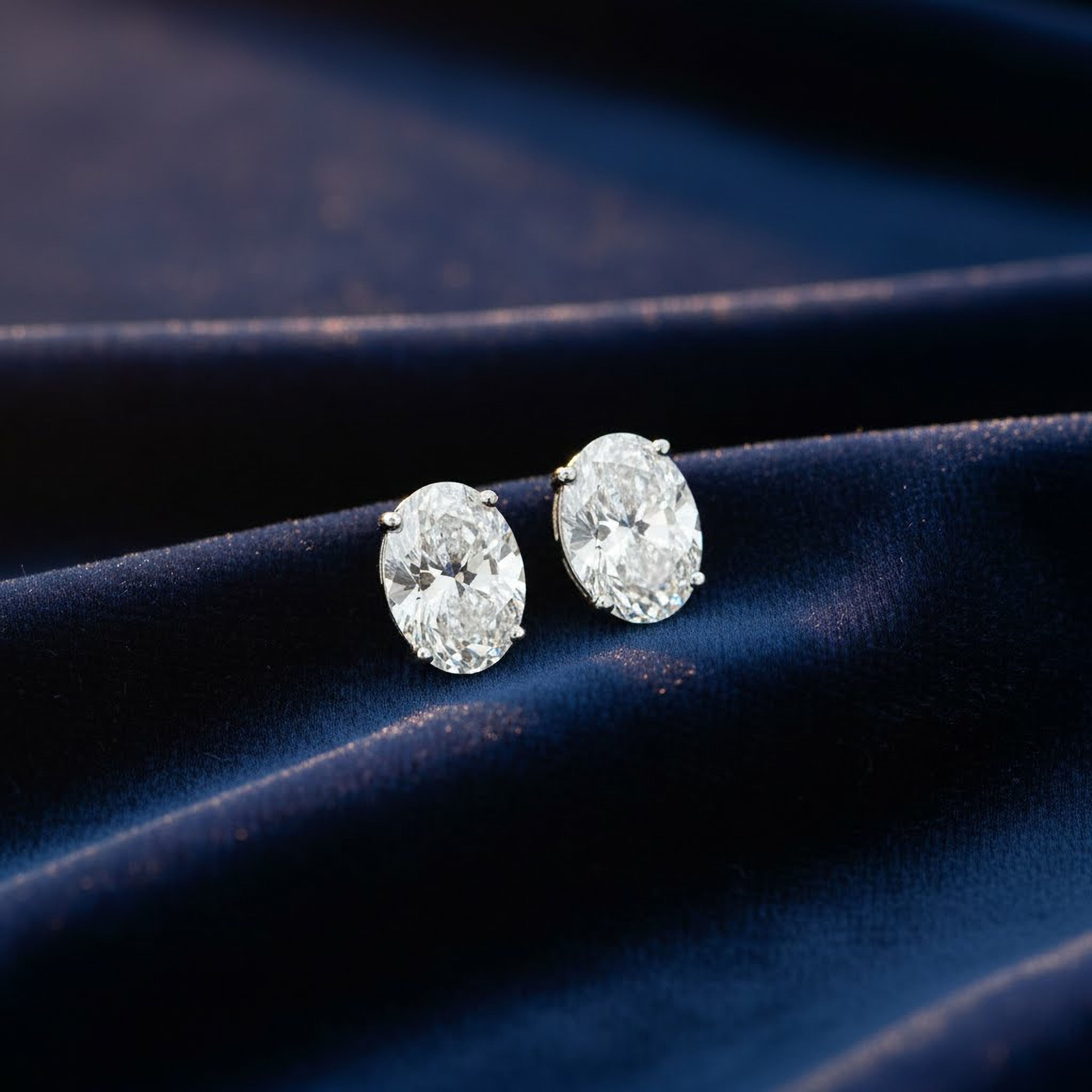 1ct Oval Studs