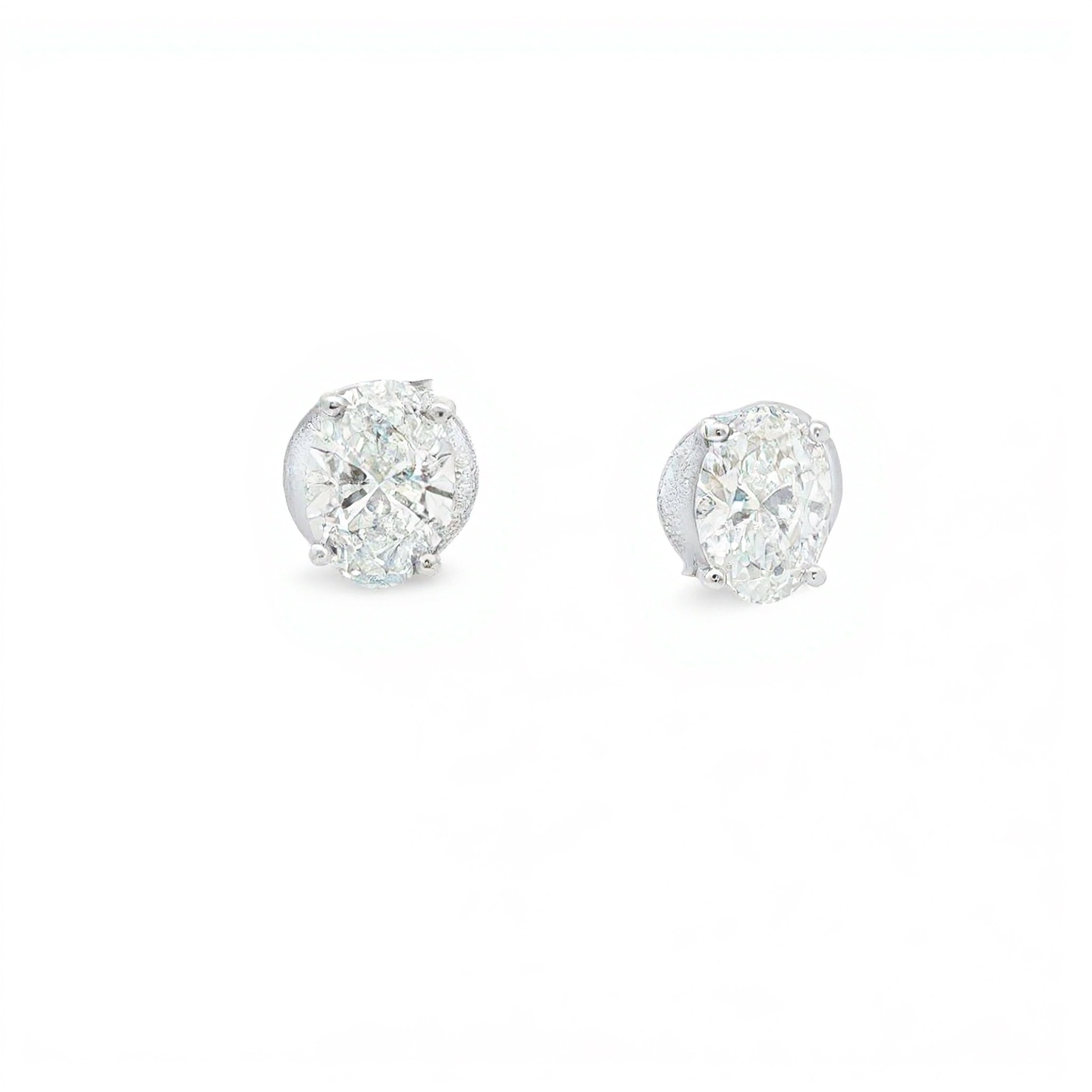 1ct Oval Studs