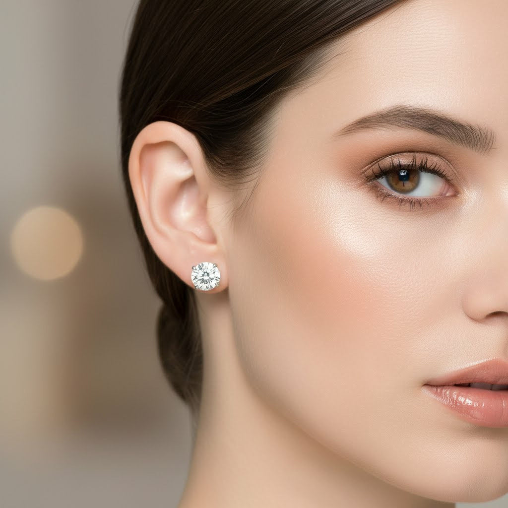 1.5cts Round Studs