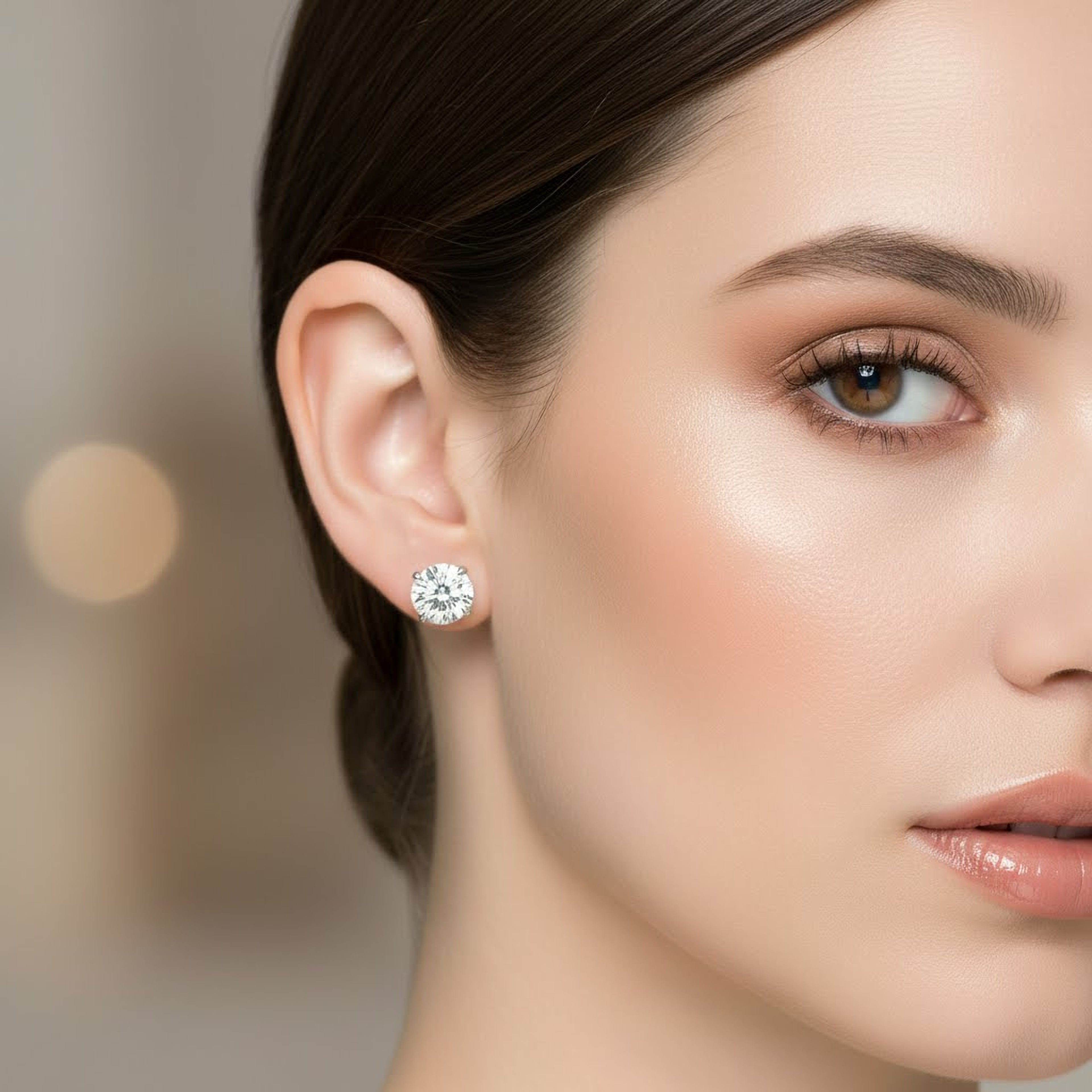 1.5cts Round Studs