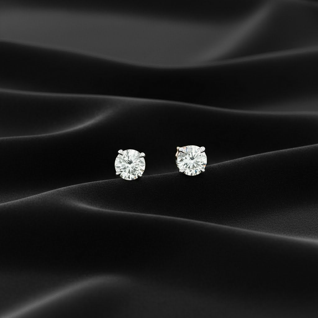 1.5cts Round Studs