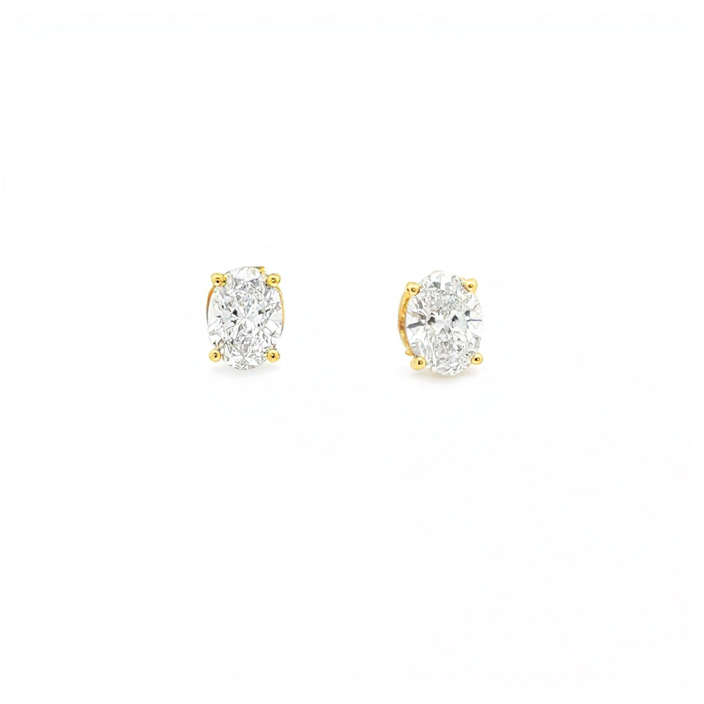 1ct Oval Studs