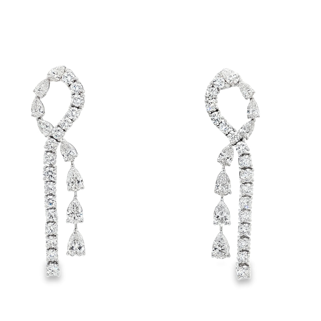 One Side Hanging  Pear Earrings