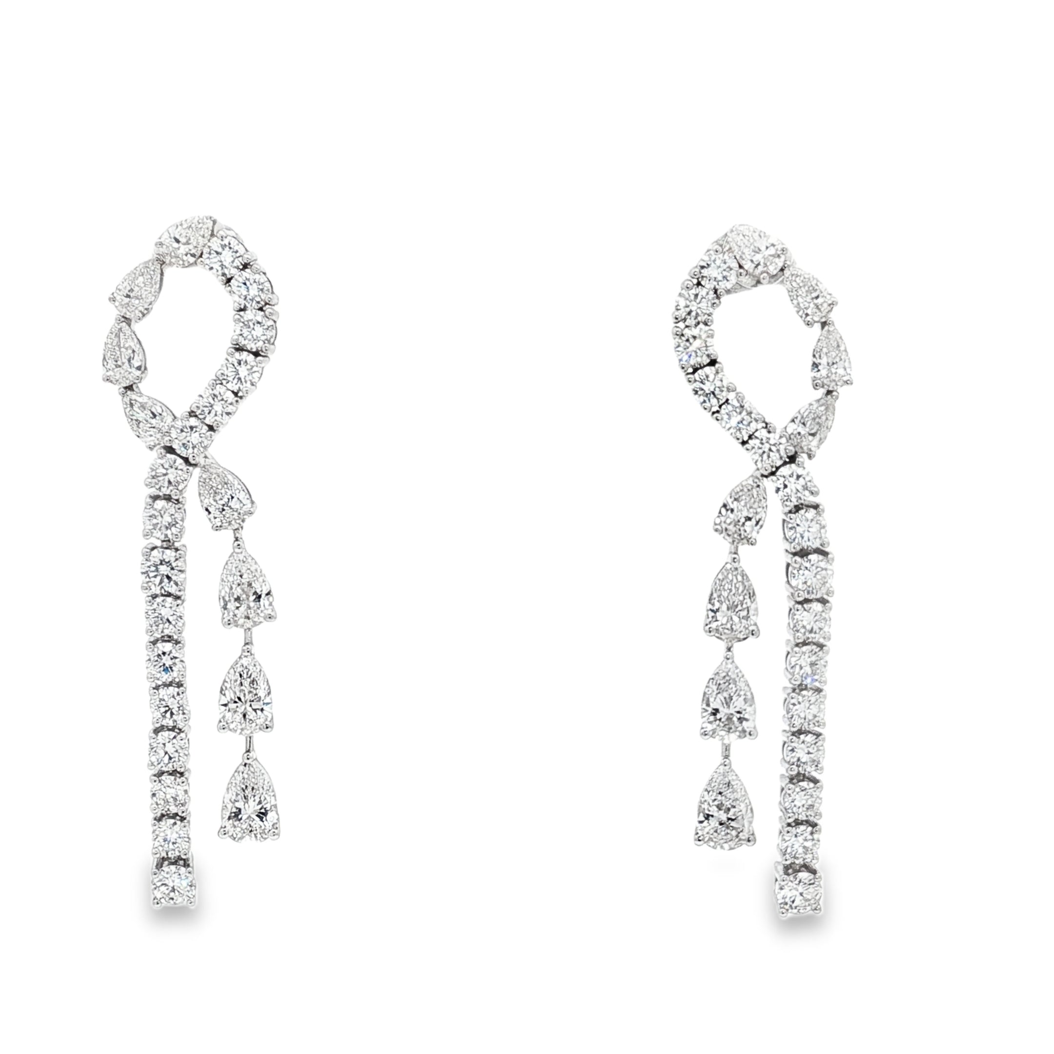 One Side Hanging  Pear Earrings