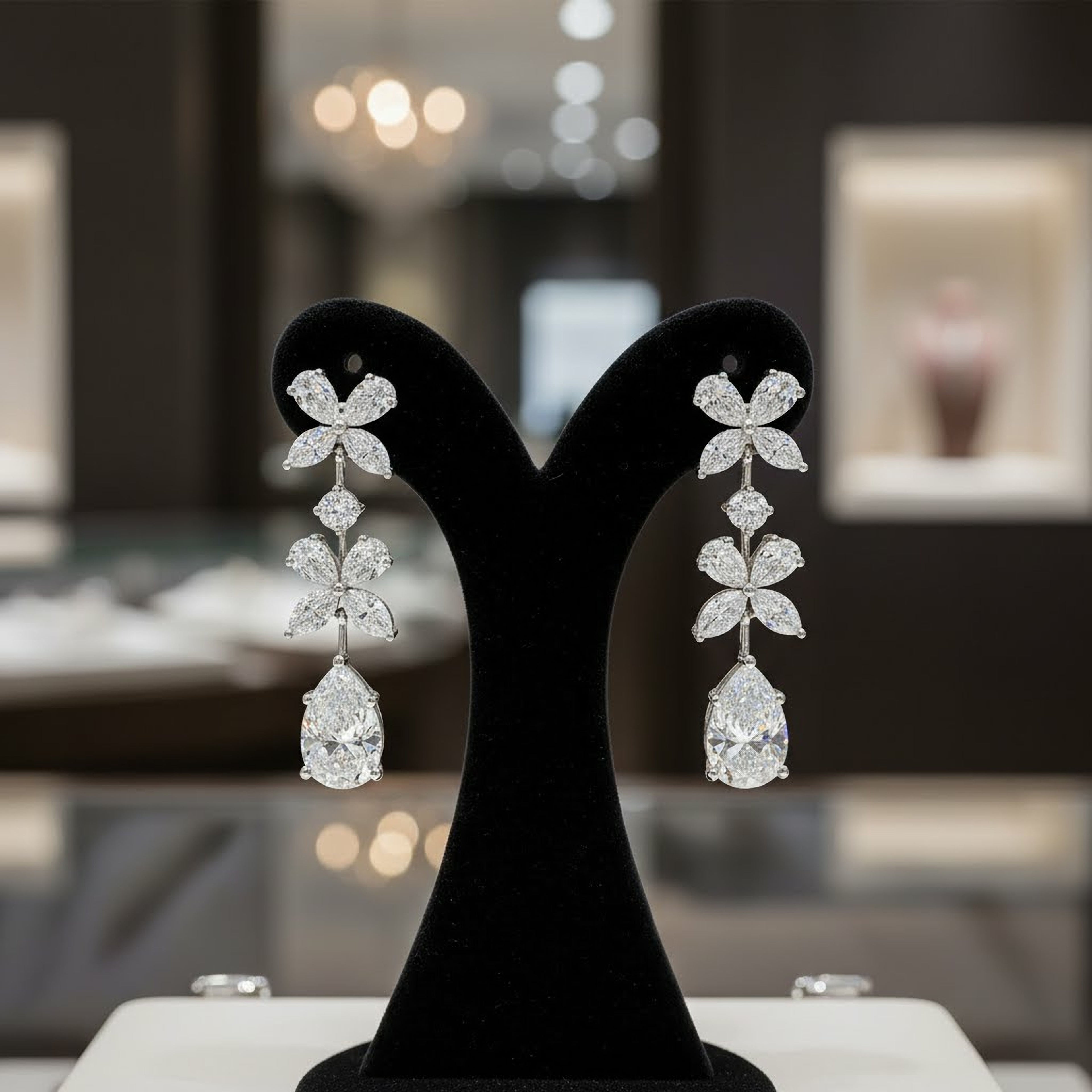 Flower x Pear Earrings