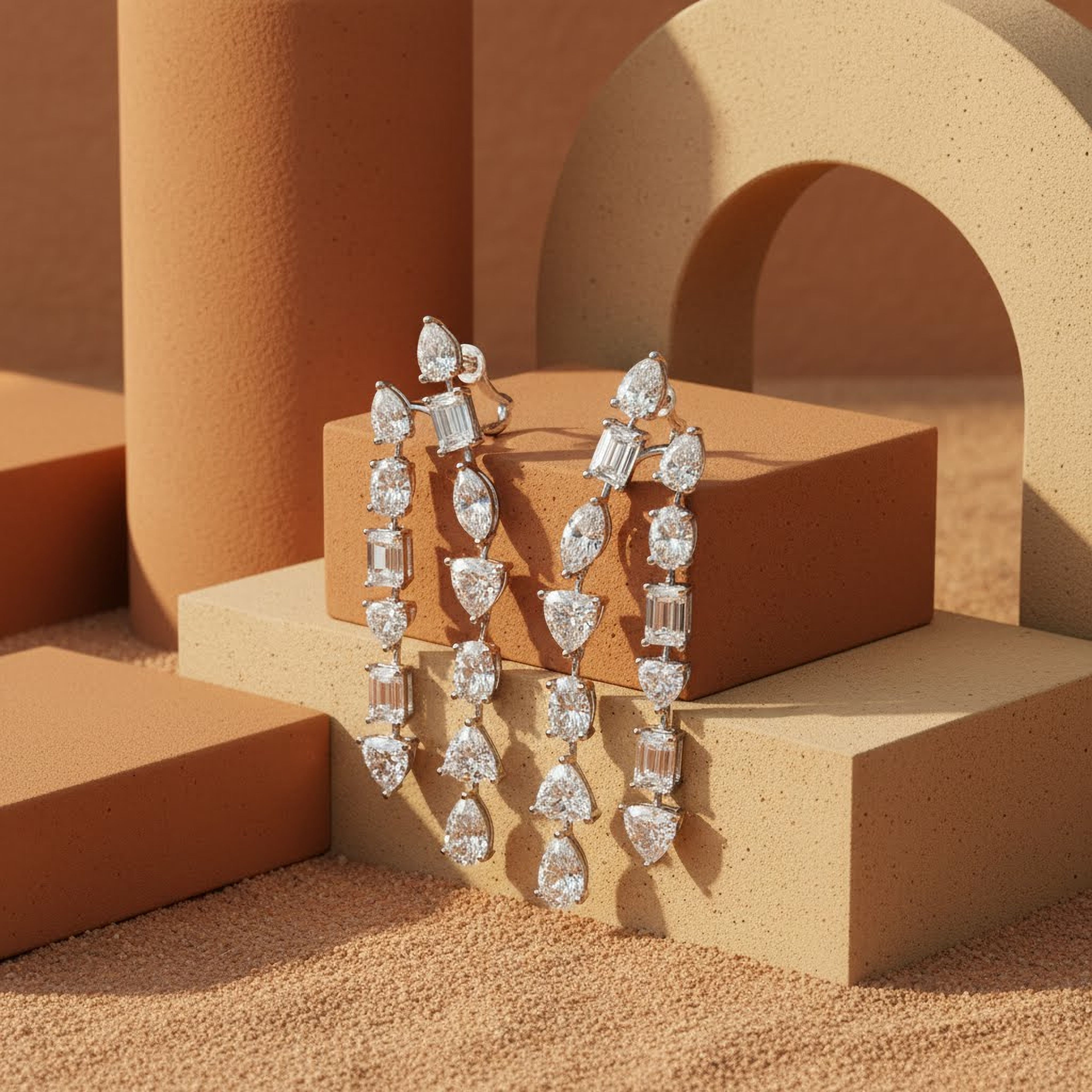 2 Line MultiShape  Earrings