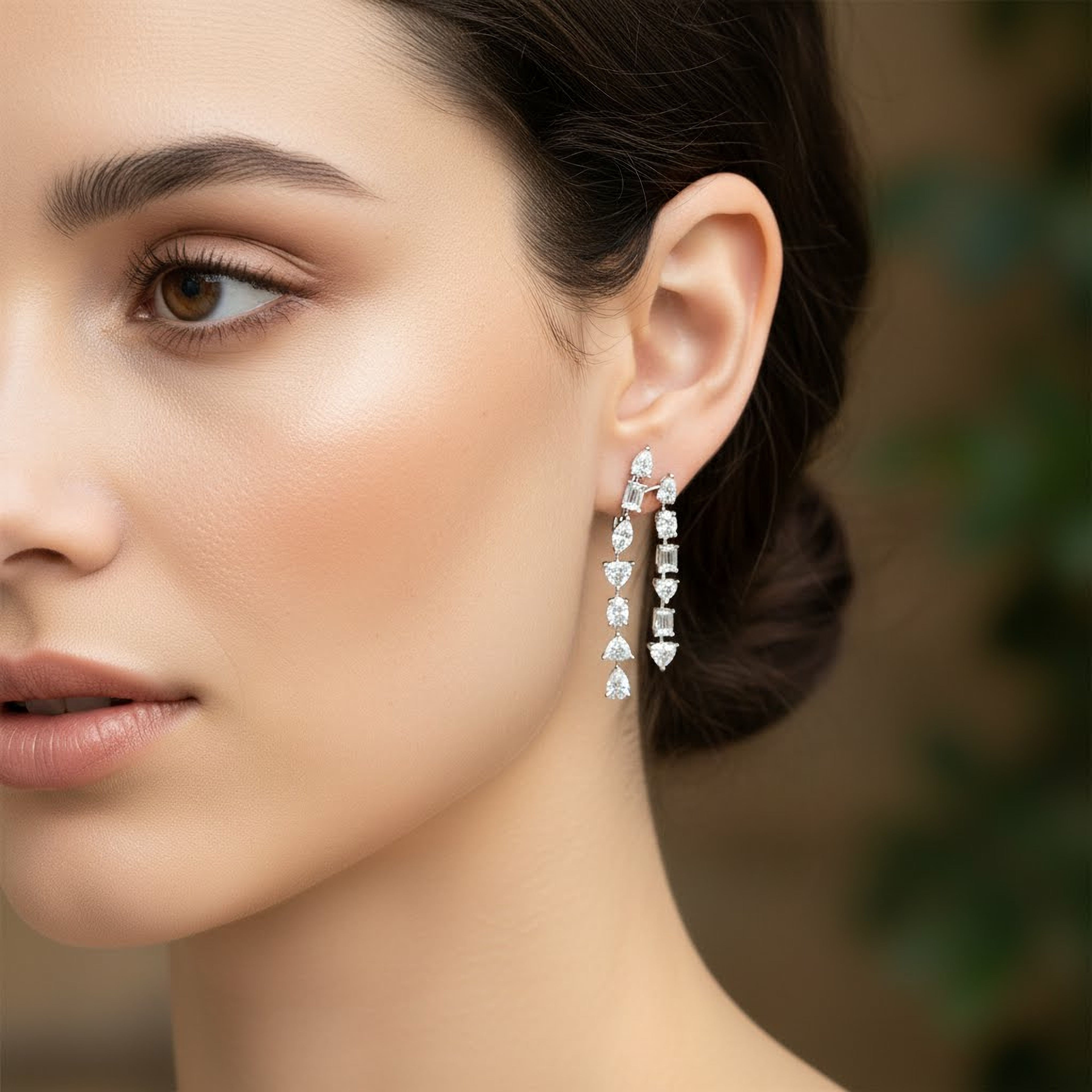 2 Line MultiShape  Earrings