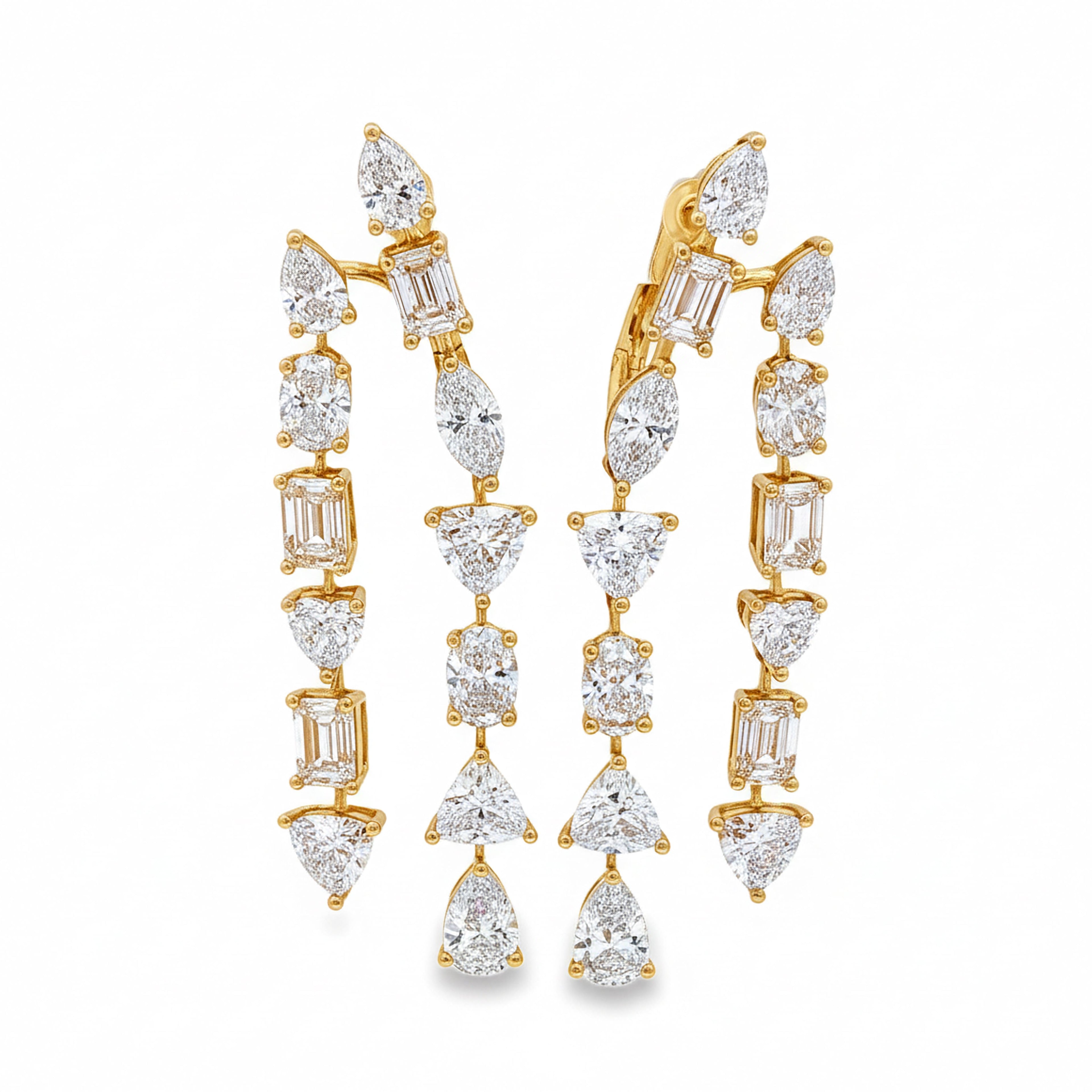 2 Line MultiShape  Earrings