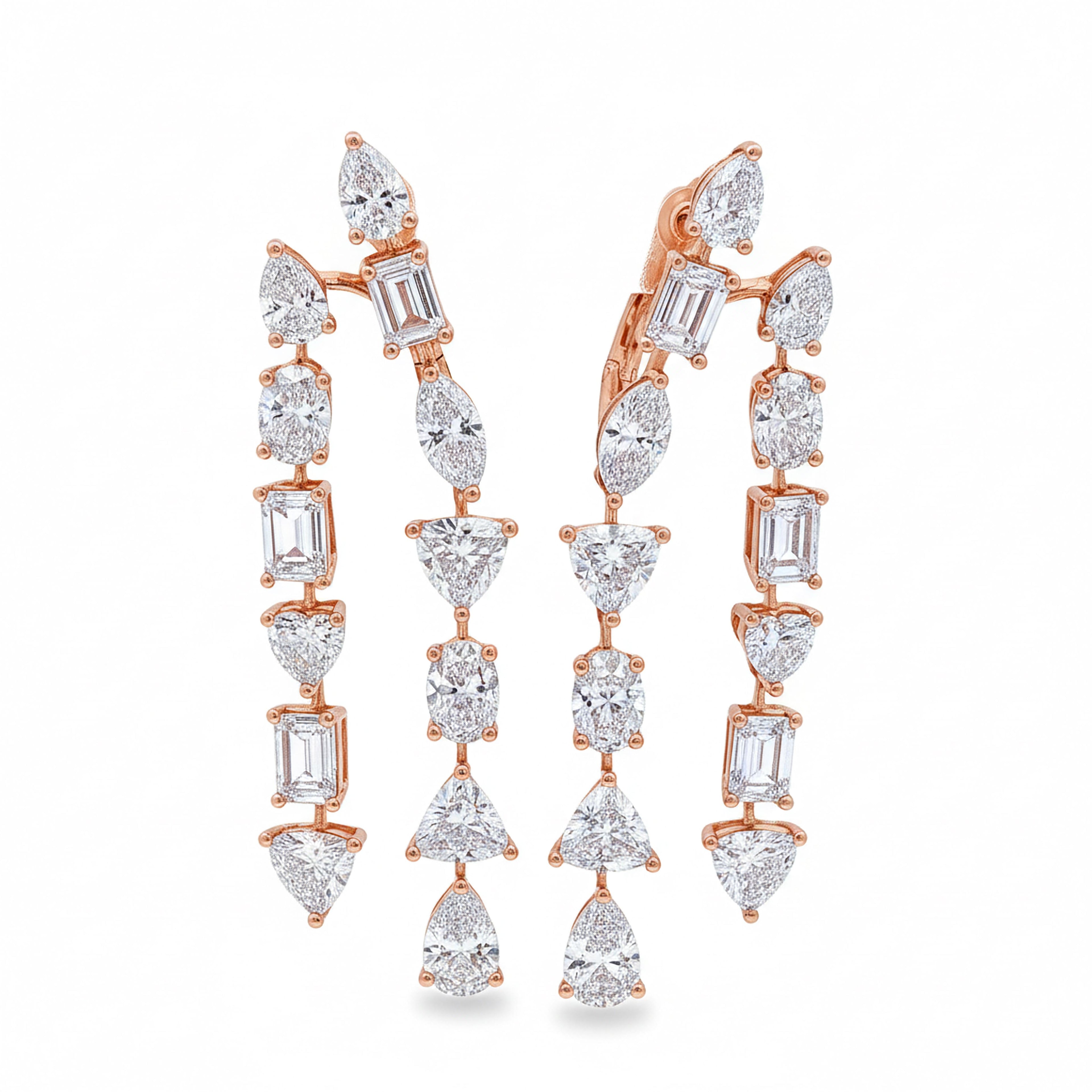 2 Line MultiShape  Earrings