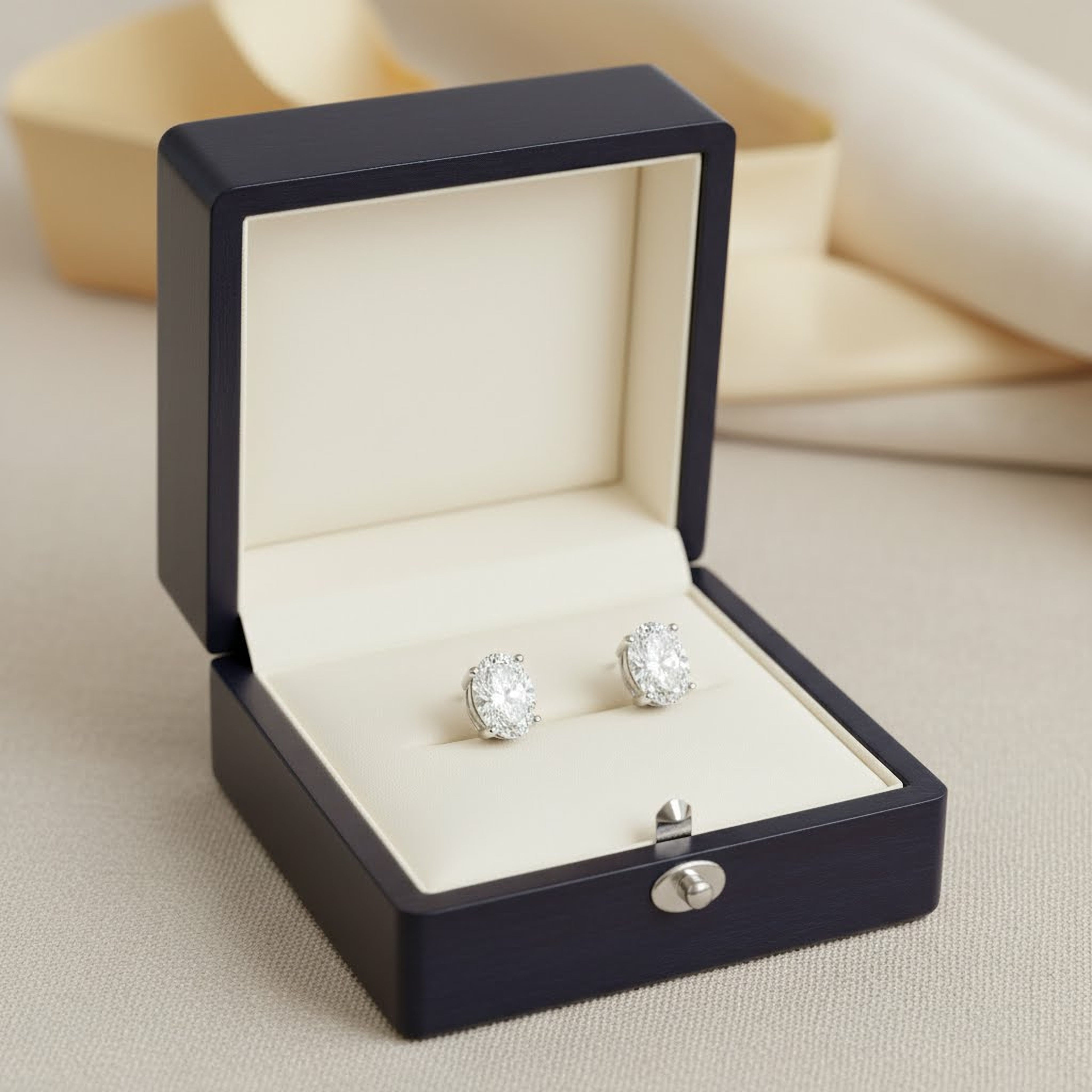 2ct Oval Studs