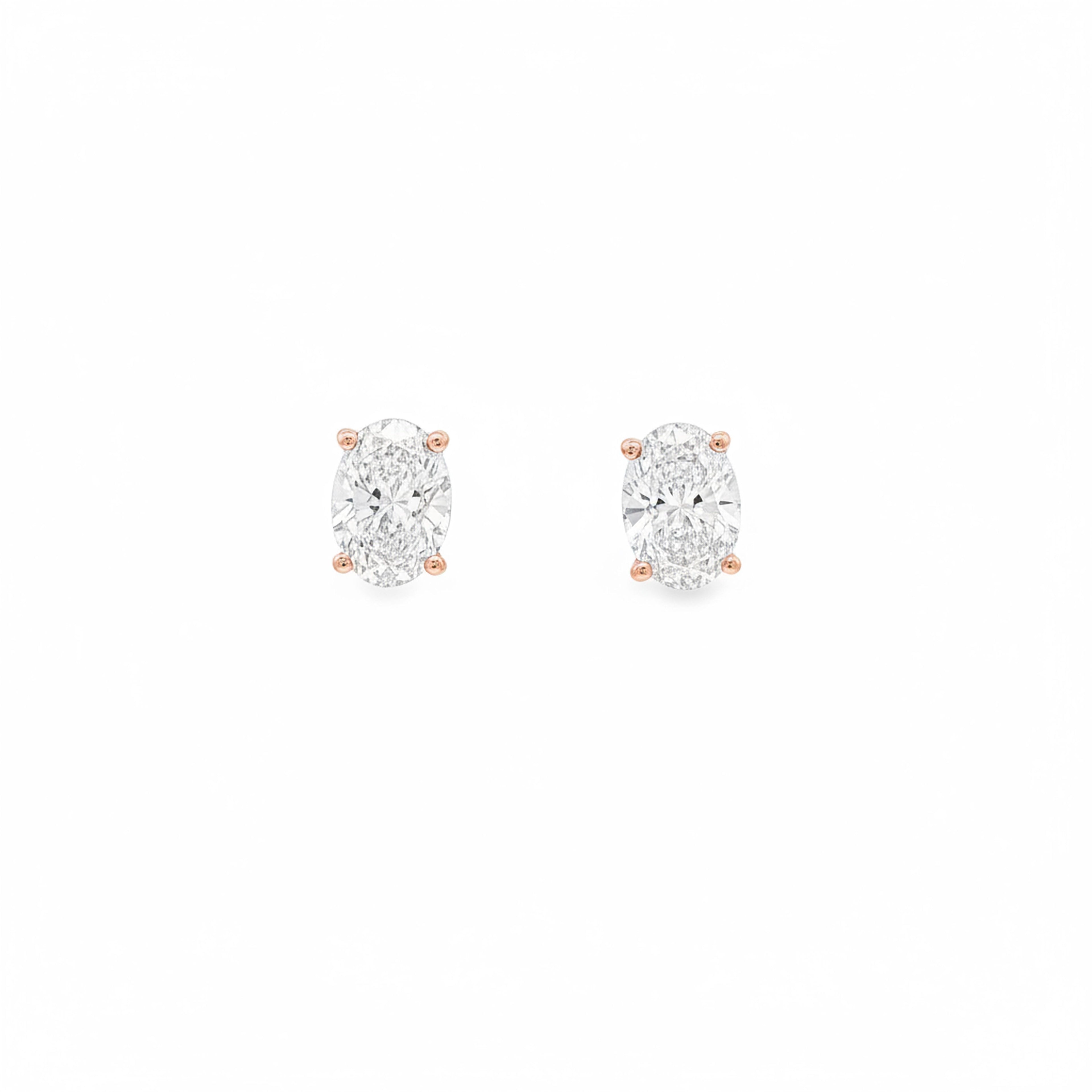 2ct Oval Studs