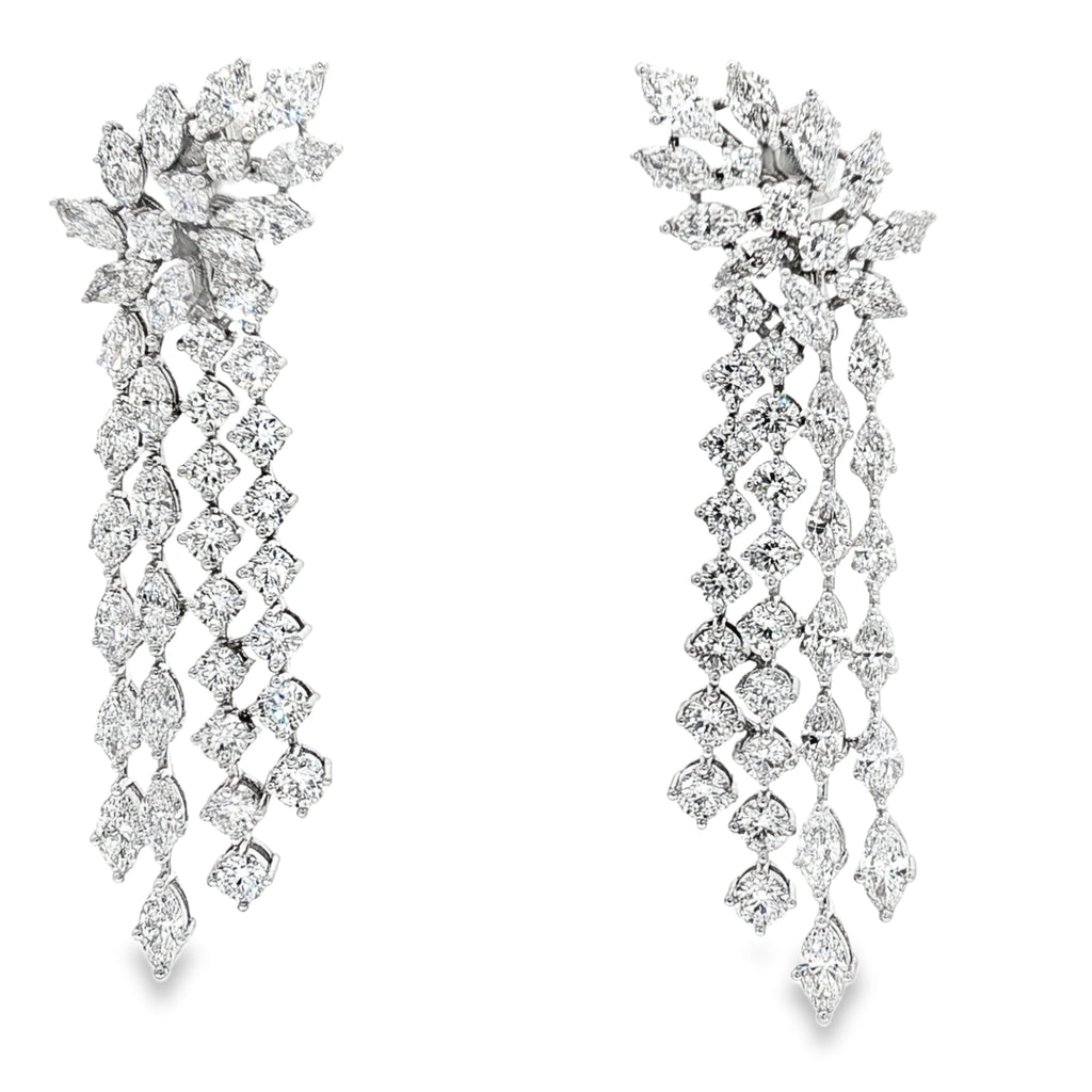 Cross Pear Earrings