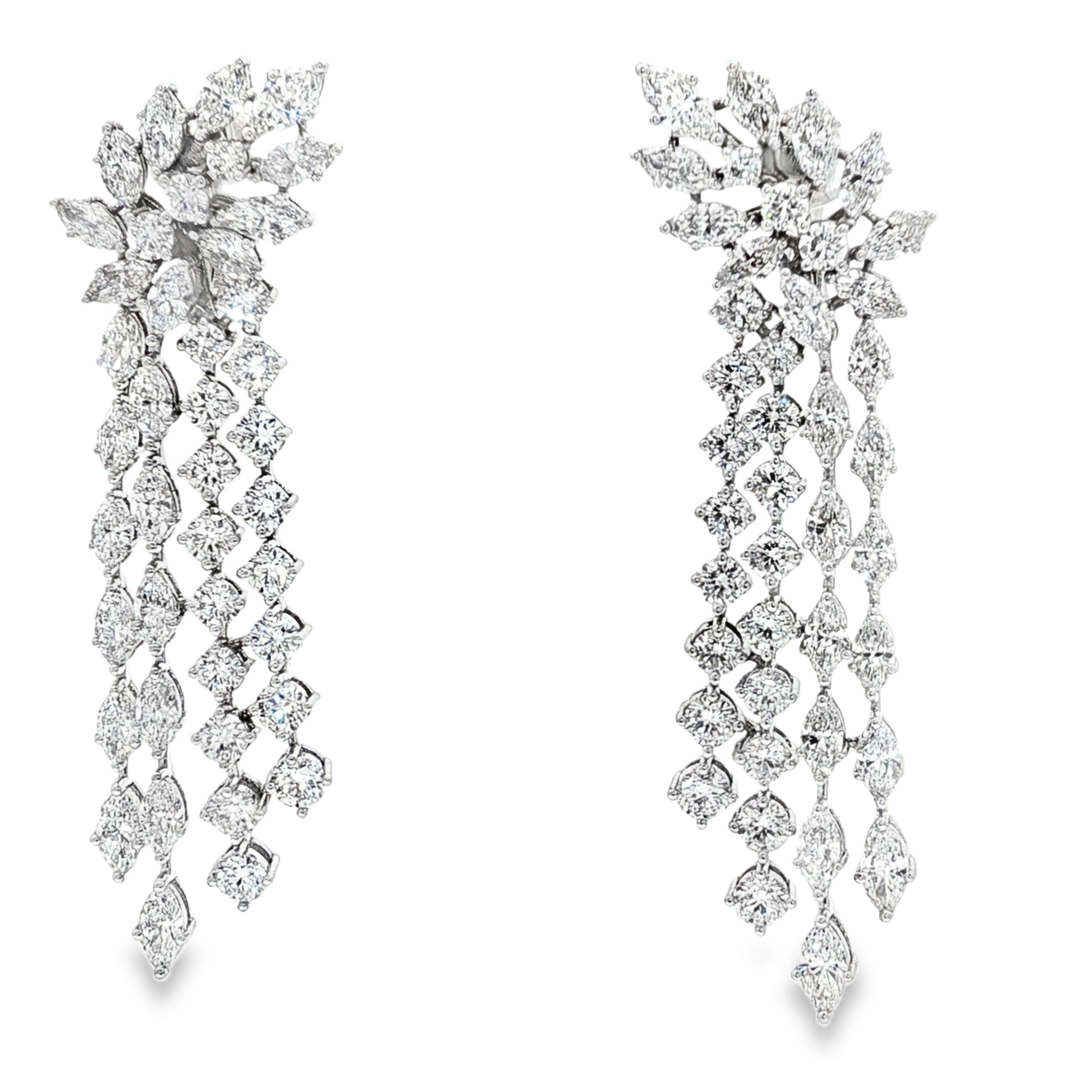 Cross Pear Earrings
