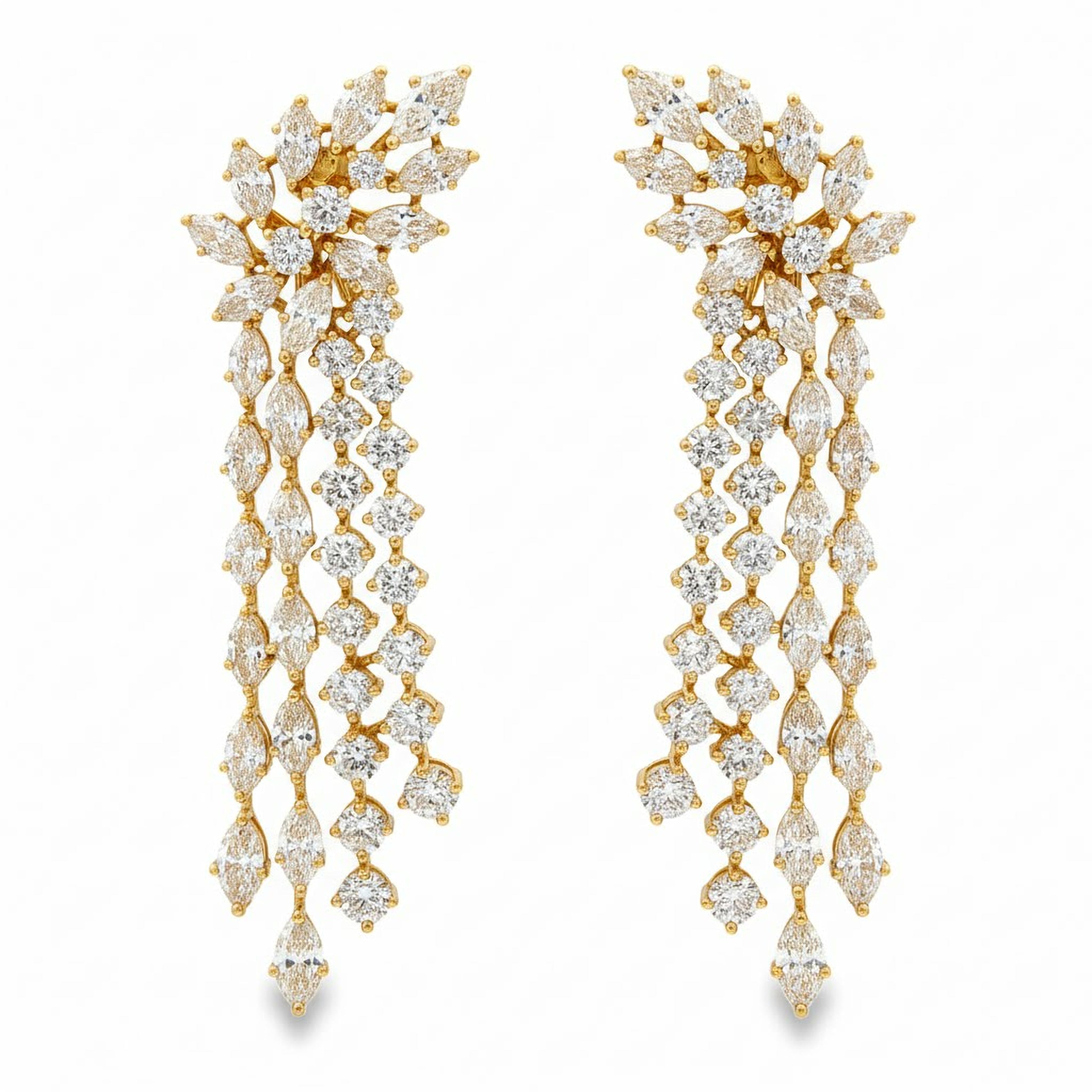 Cross Pear Earrings
