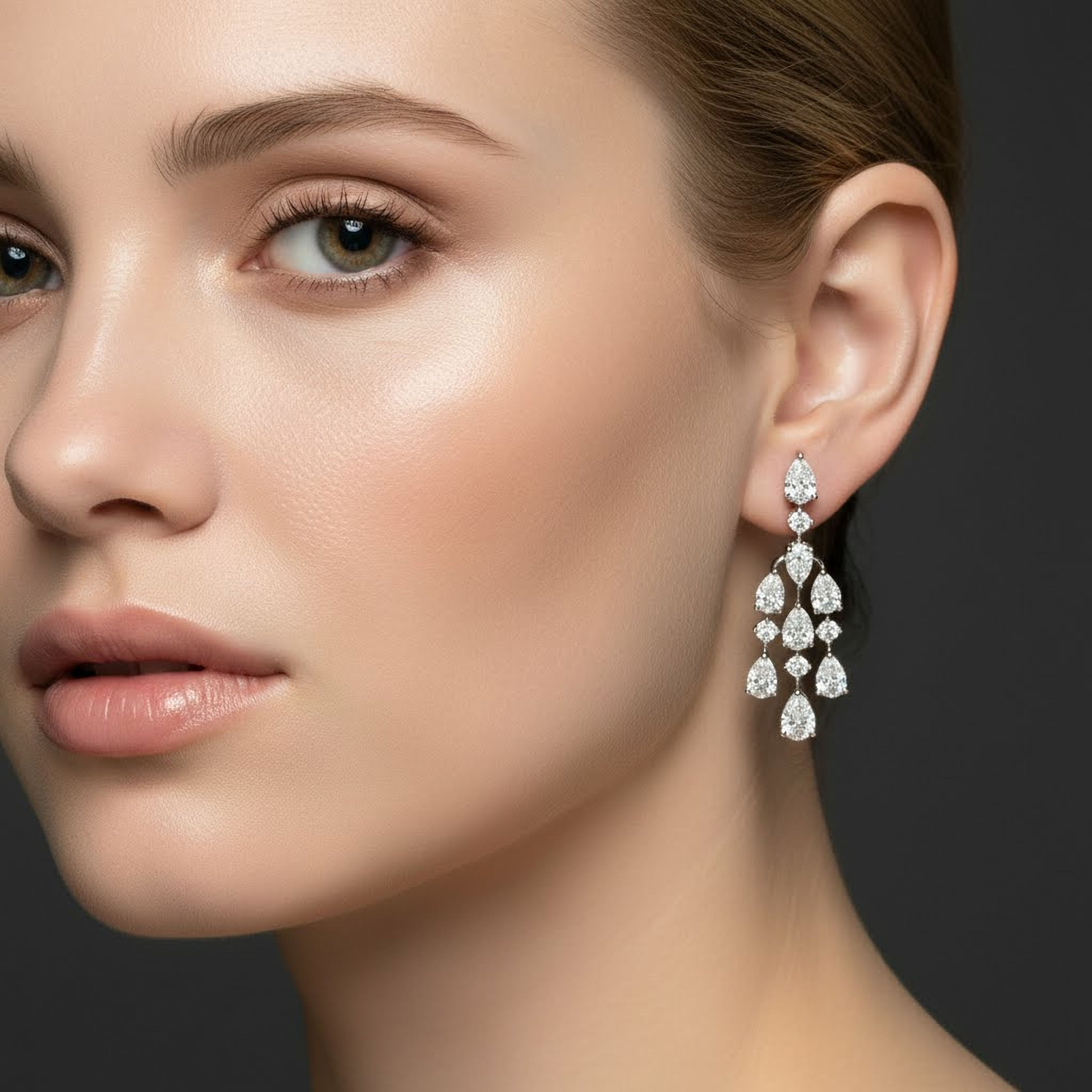 Pear x Round  Harmony Earrings