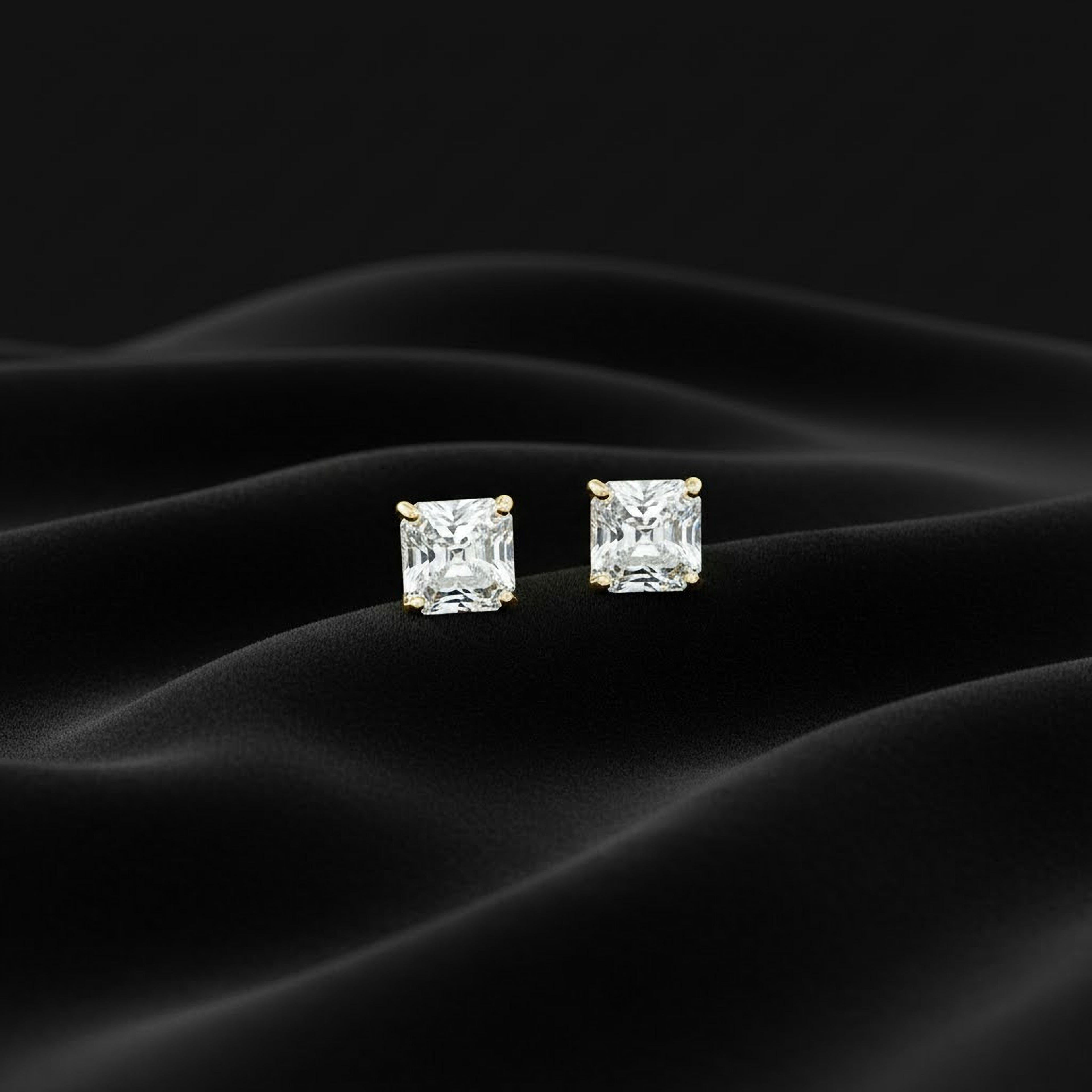 2ct Ascher Studs