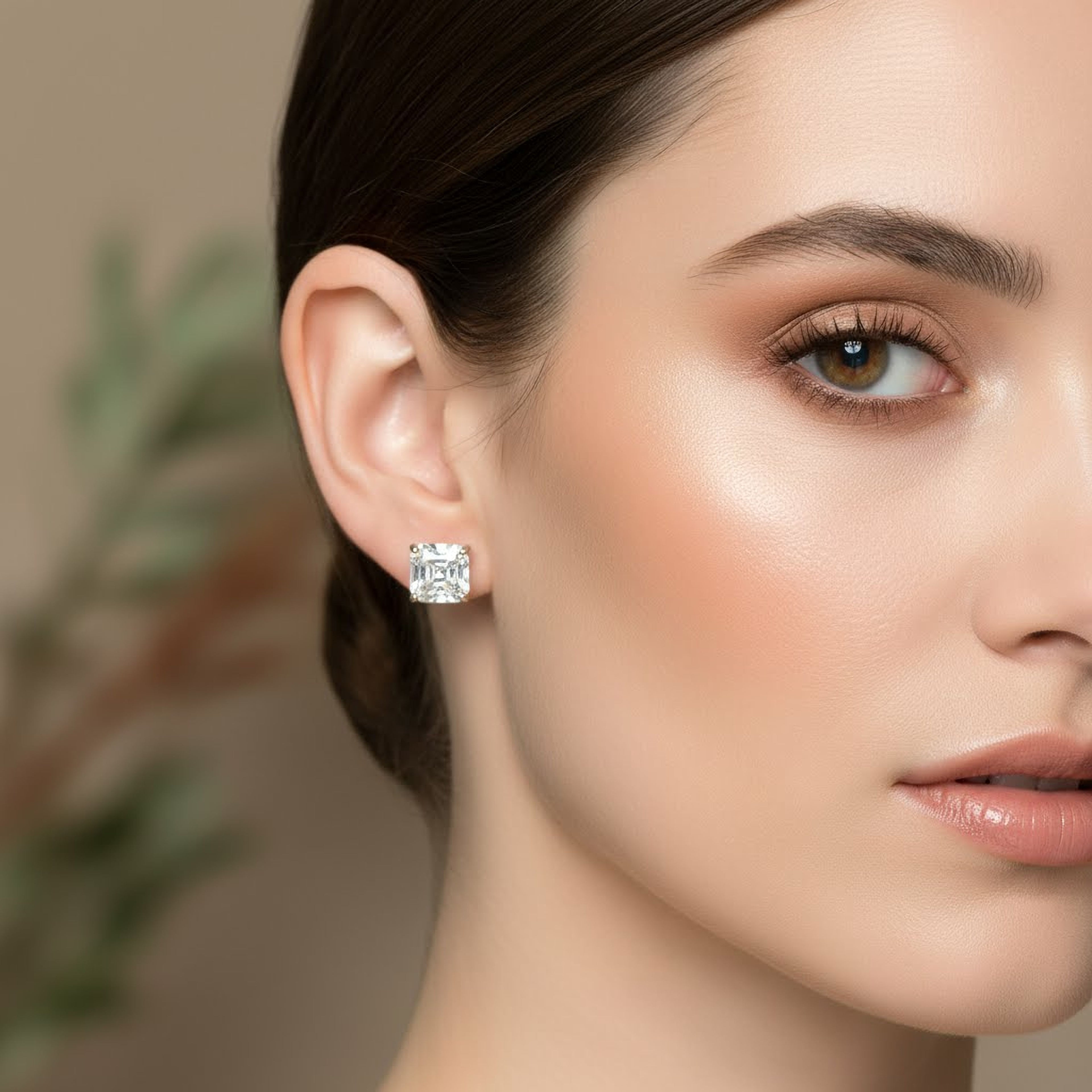2ct Ascher Studs
