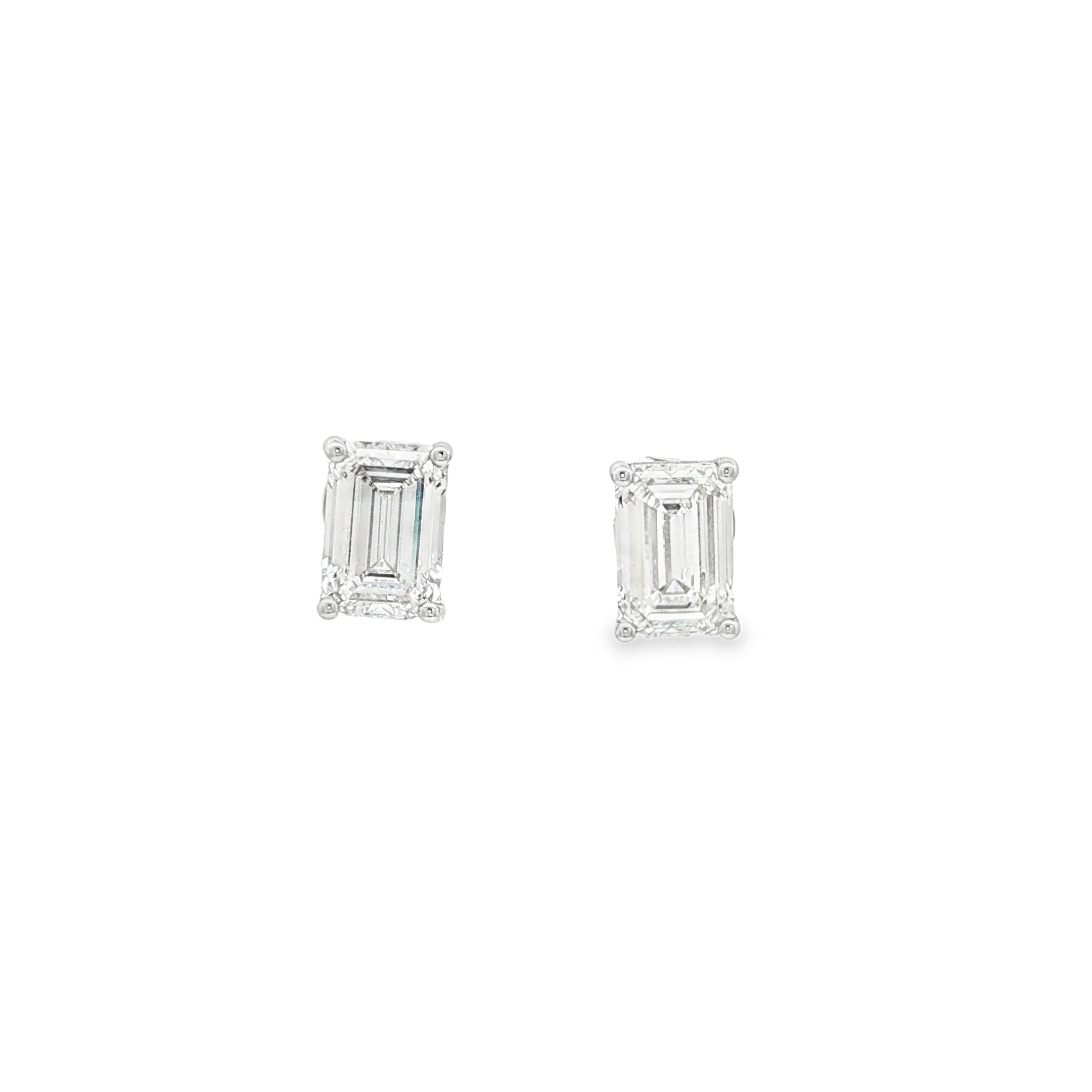 3ct Emerald Studs