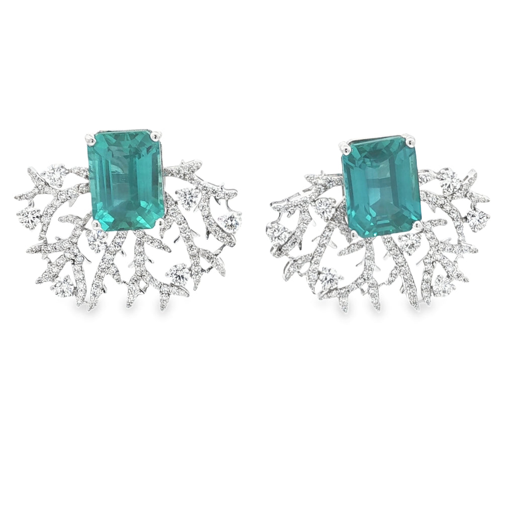 23.93cts Tourqoise Root Earrings