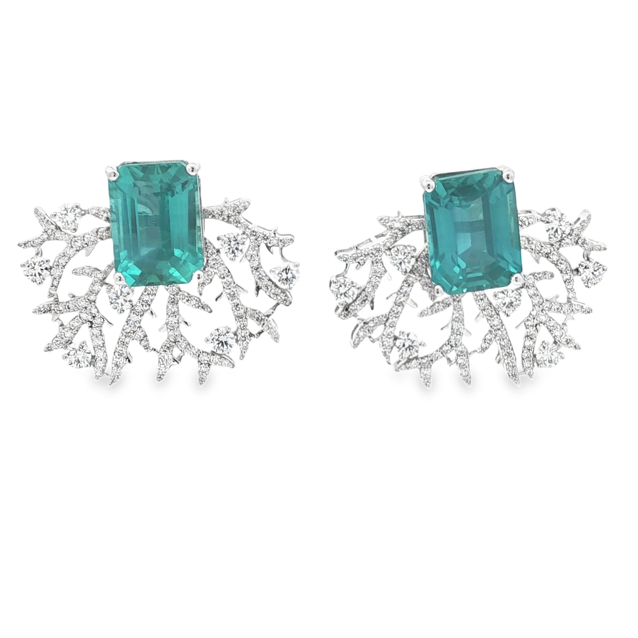23.93cts Tourqoise Root Earrings