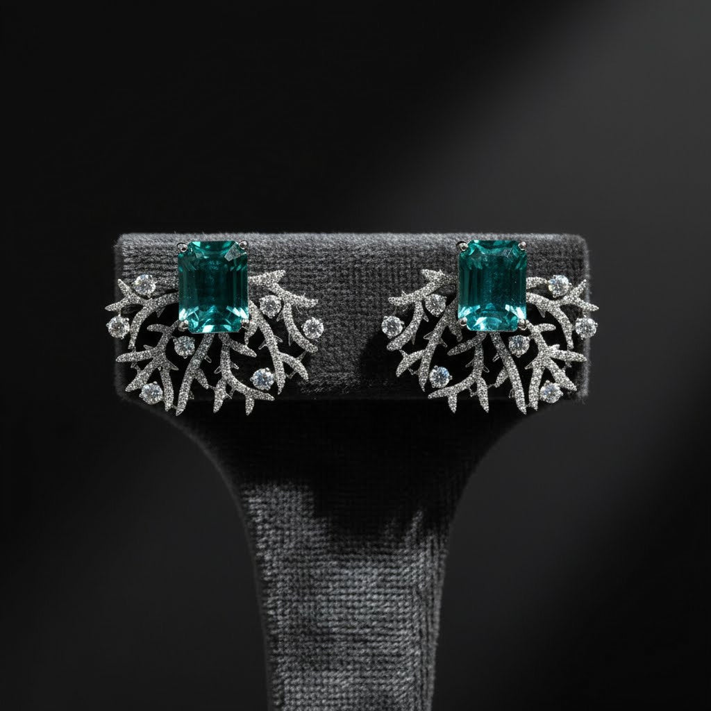 23.93cts Tourqoise Root Earrings