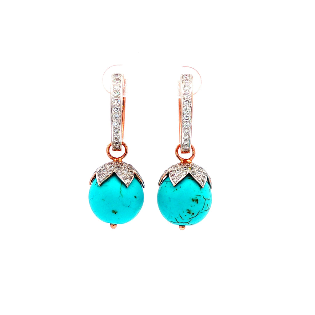 Globe Cabochon Earrings