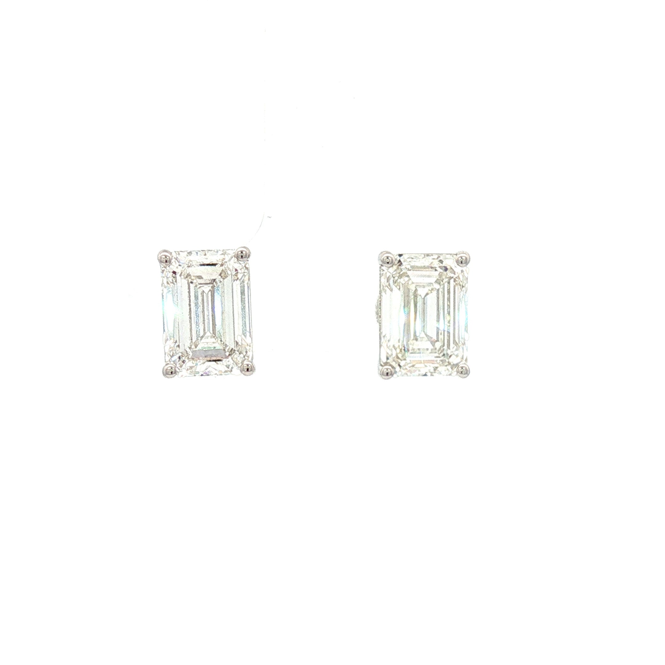 3ct Emerald Studs